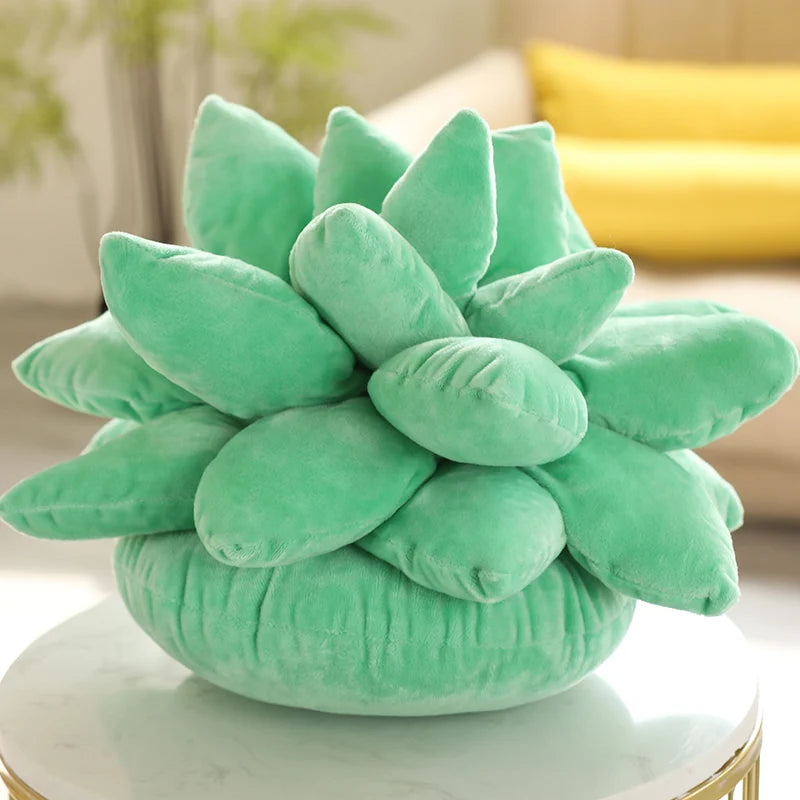 25/45cm Lifelike Succulent Plants Plush Toys Soft Doll Stuffed Green Potted Flowers Pillow Chair Cushion for Girls  Gift