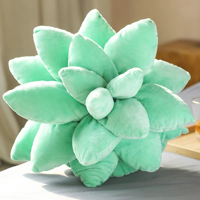 25/45cm Lifelike Succulent Plants Plush Toys Soft Doll Stuffed Green Potted Flowers Pillow Chair Cushion for Girls  Gift