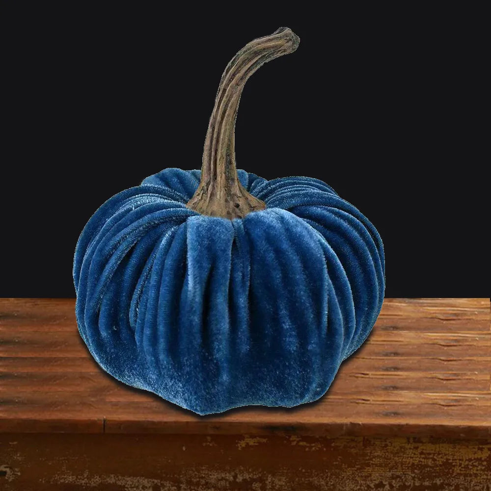 Handmade Velvet Pumpkin Decor Pillow