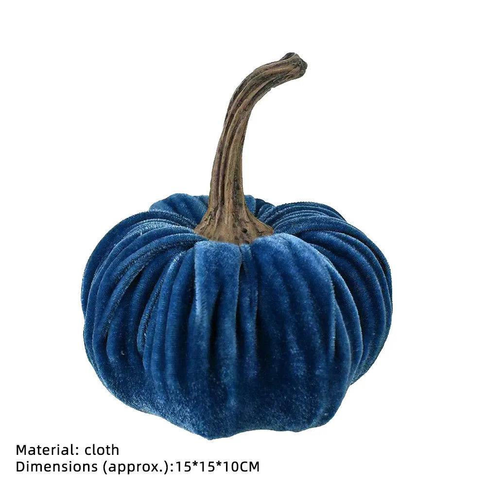 Handmade Velvet Pumpkin Decor Pillow