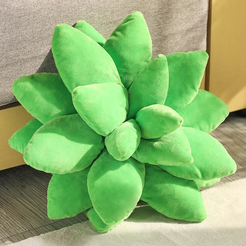 25/45cm Lifelike Succulent Plants Plush Toys Soft Doll Stuffed Green Potted Flowers Pillow Chair Cushion for Girls  Gift