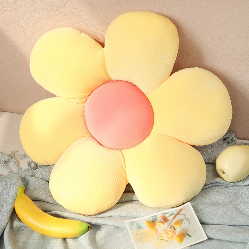 35cm Beautiful Colorful Flower Plush Pillow Toy Soft Cartoon Plant Stuffed Doll Chair Cushion Sofa  Lovers Birthday Gifts