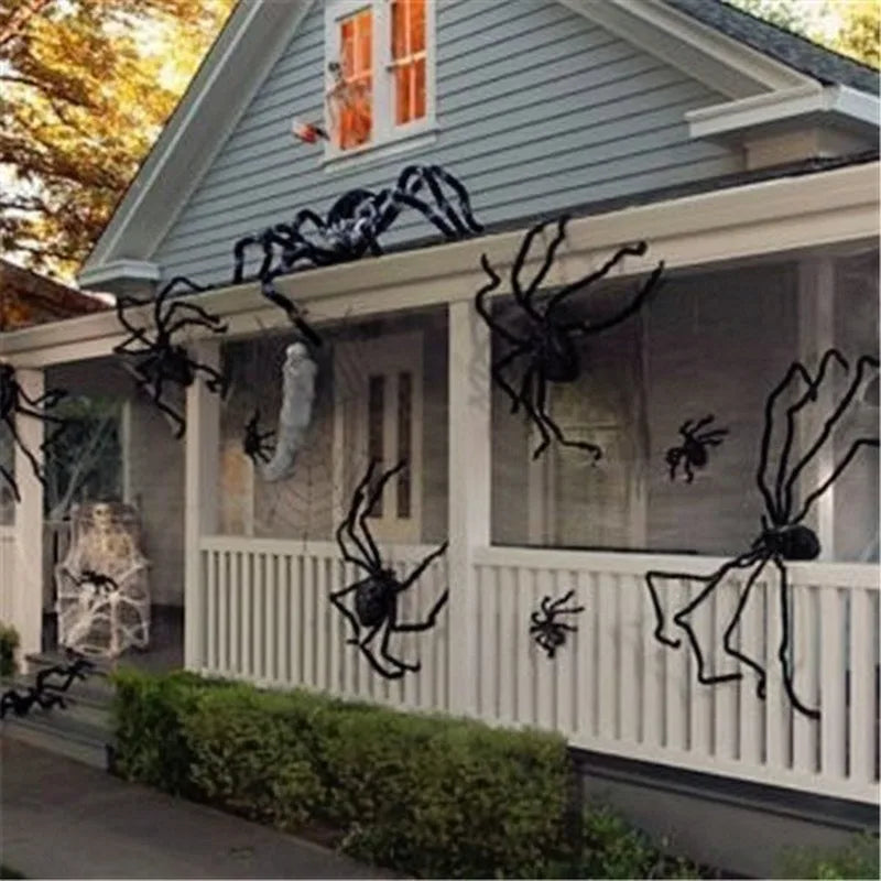 Halloween Big Plush Spider Halloween Decoration Party Props Outdoor Big Spider Decoration Chamber Trick A Prank  Big Spider