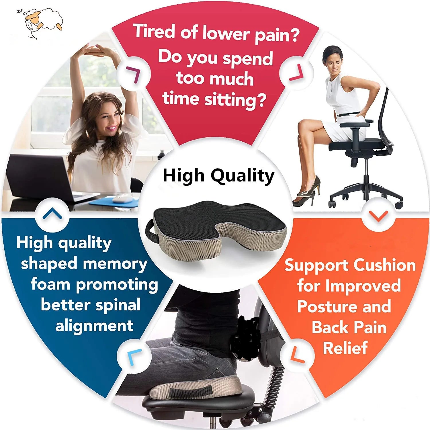 coccyx cushions for tailbone pain