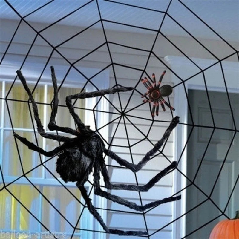 Halloween Big Plush Spider Halloween Decoration Party Props Outdoor Big Spider Decoration Chamber Trick A Prank  Big Spider