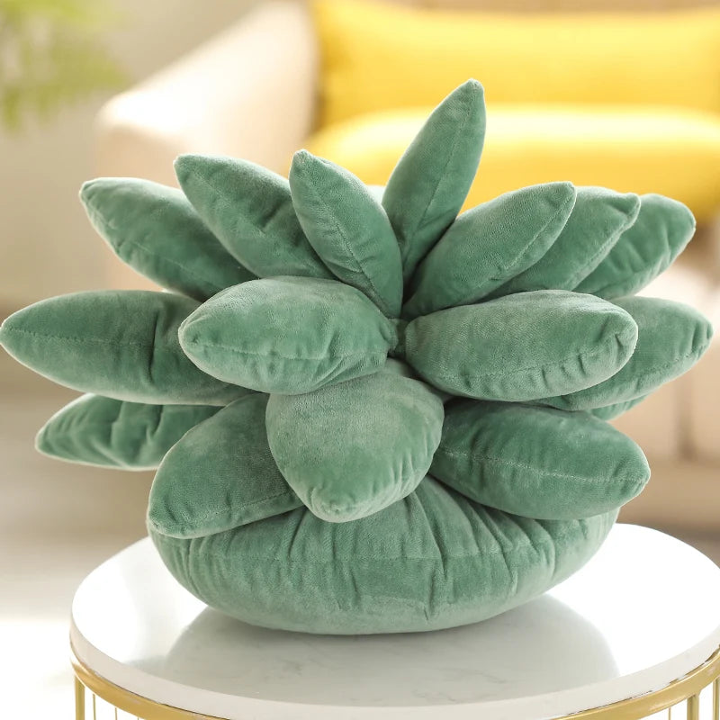 25/45cm Lifelike Succulent Plants Plush Toys Soft Doll Stuffed Green Potted Flowers Pillow Chair Cushion for Girls  Gift