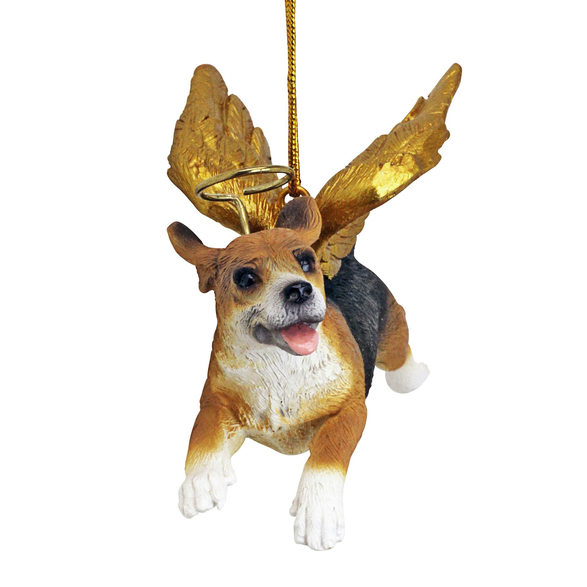 Honor the Pooch: Beagle Holiday Dog Angel Ornament