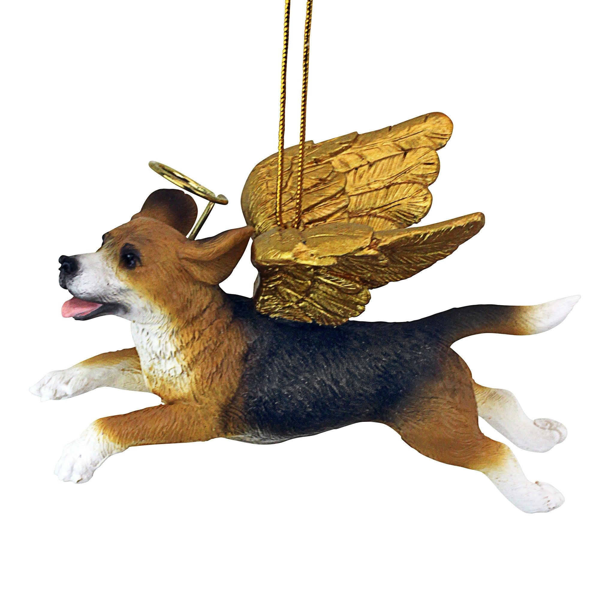 Honor the Pooch: Beagle Holiday Dog Angel Ornament