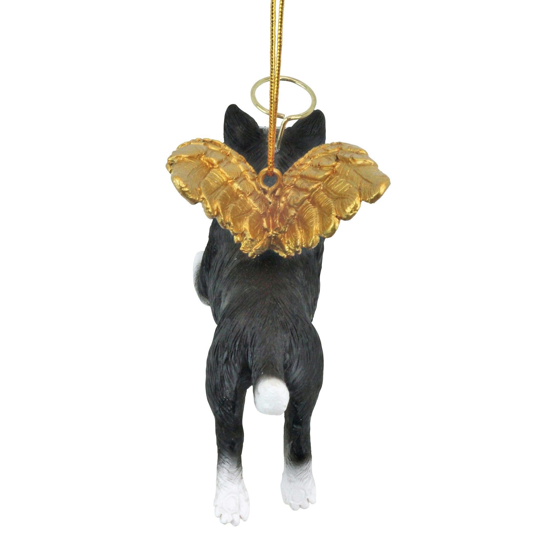 Honor the Pooch: Border Collie Holiday Dog Angel Ornament Collection