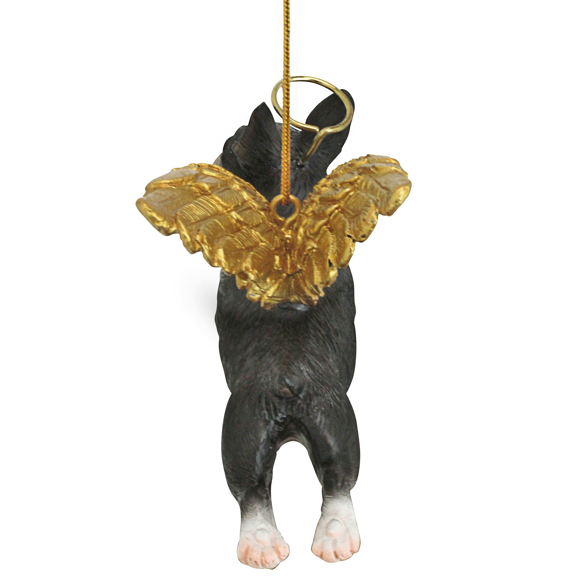 Honor the Pooch: Boston Terrier Holiday Dog Angel Ornament