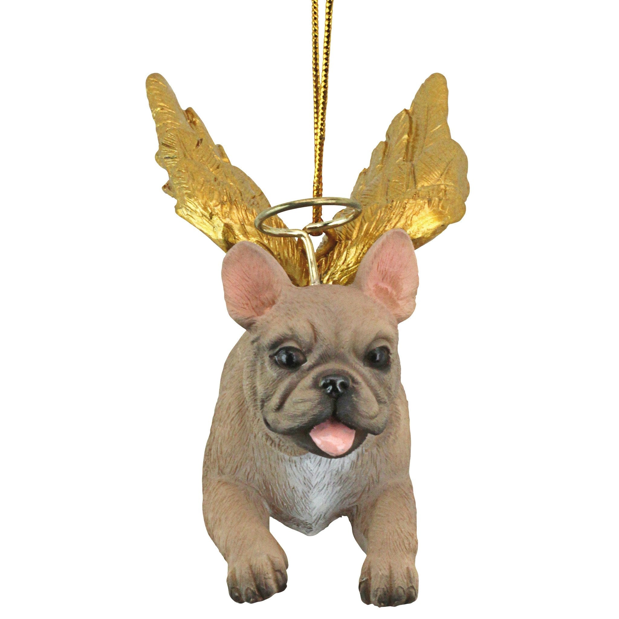 Honor the Pooch: French Bulldog Holiday Dog Angel Ornament