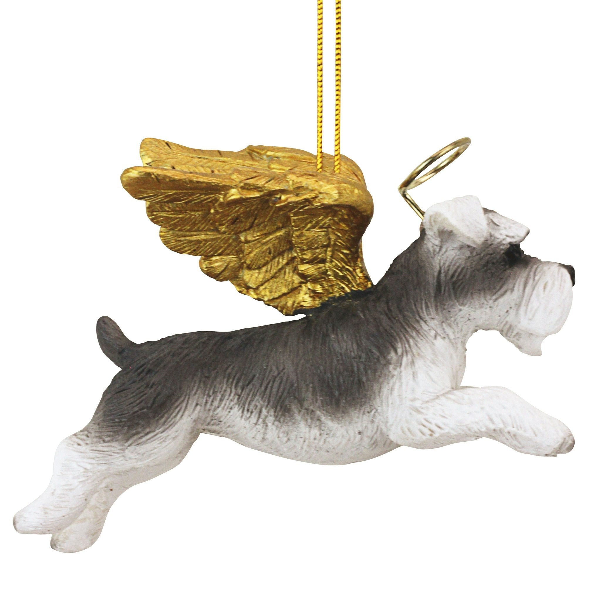 Honor the Pooch: Mini Schnauzer Holiday Dog Angel Ornament