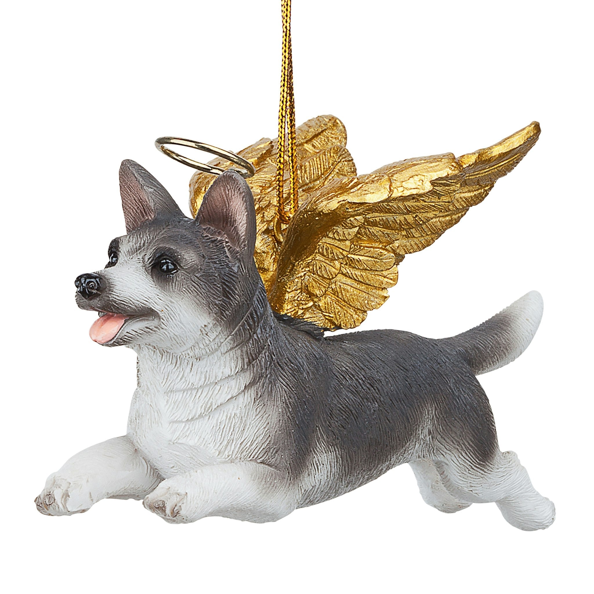 Honor the Pooch: Siberian Husky Holiday Dog Angel Ornament