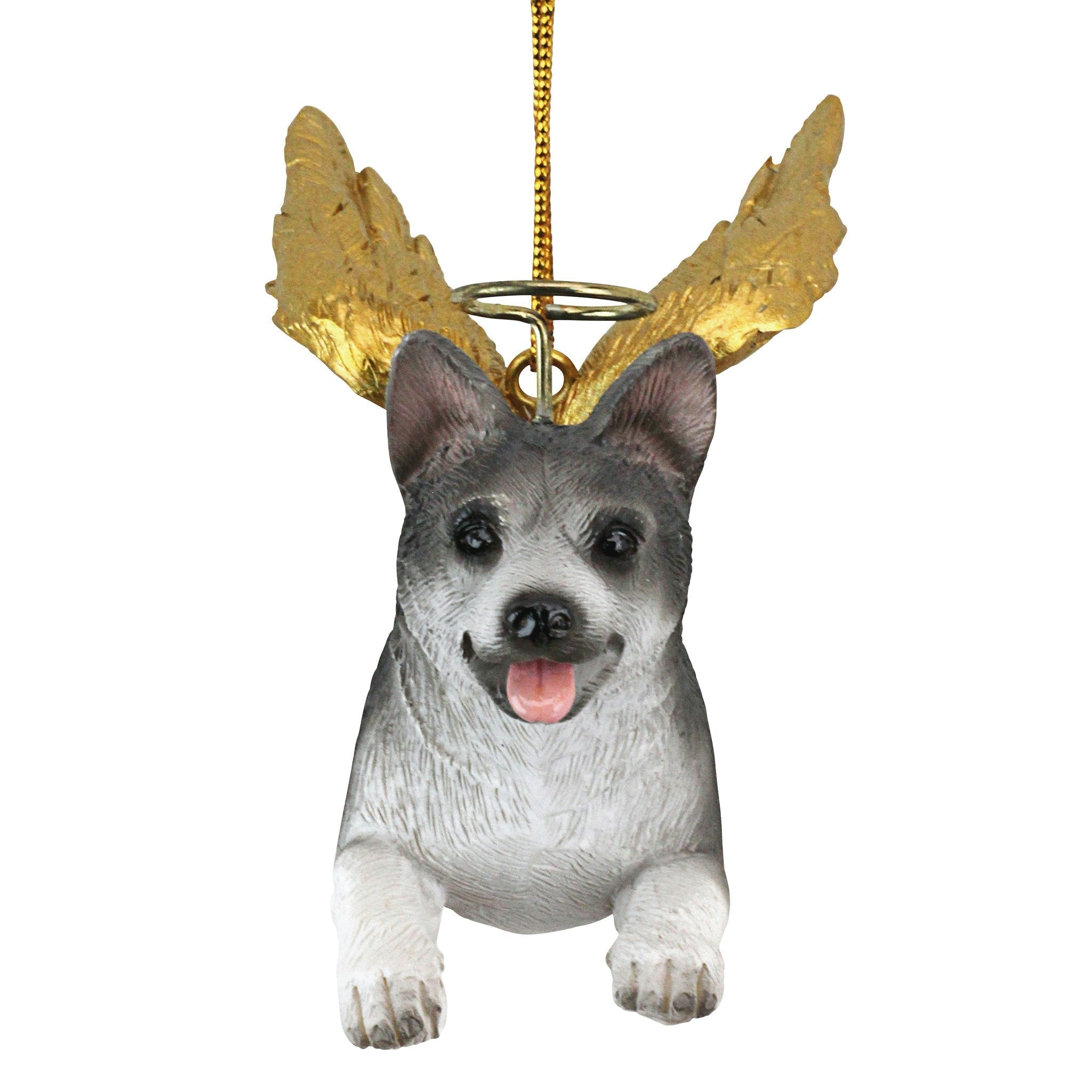 Honor the Pooch: Siberian Husky Holiday Dog Angel Ornament