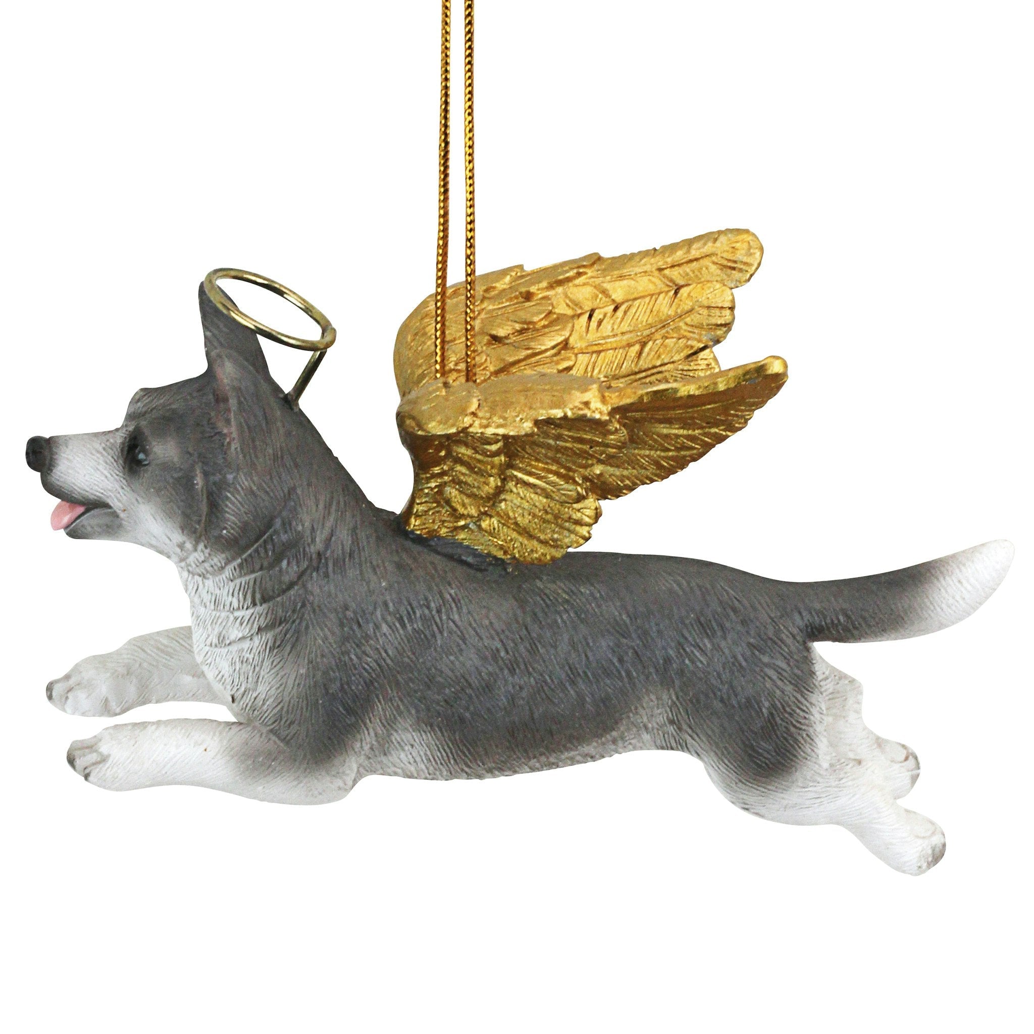 Honor the Pooch: Siberian Husky Holiday Dog Angel Ornament