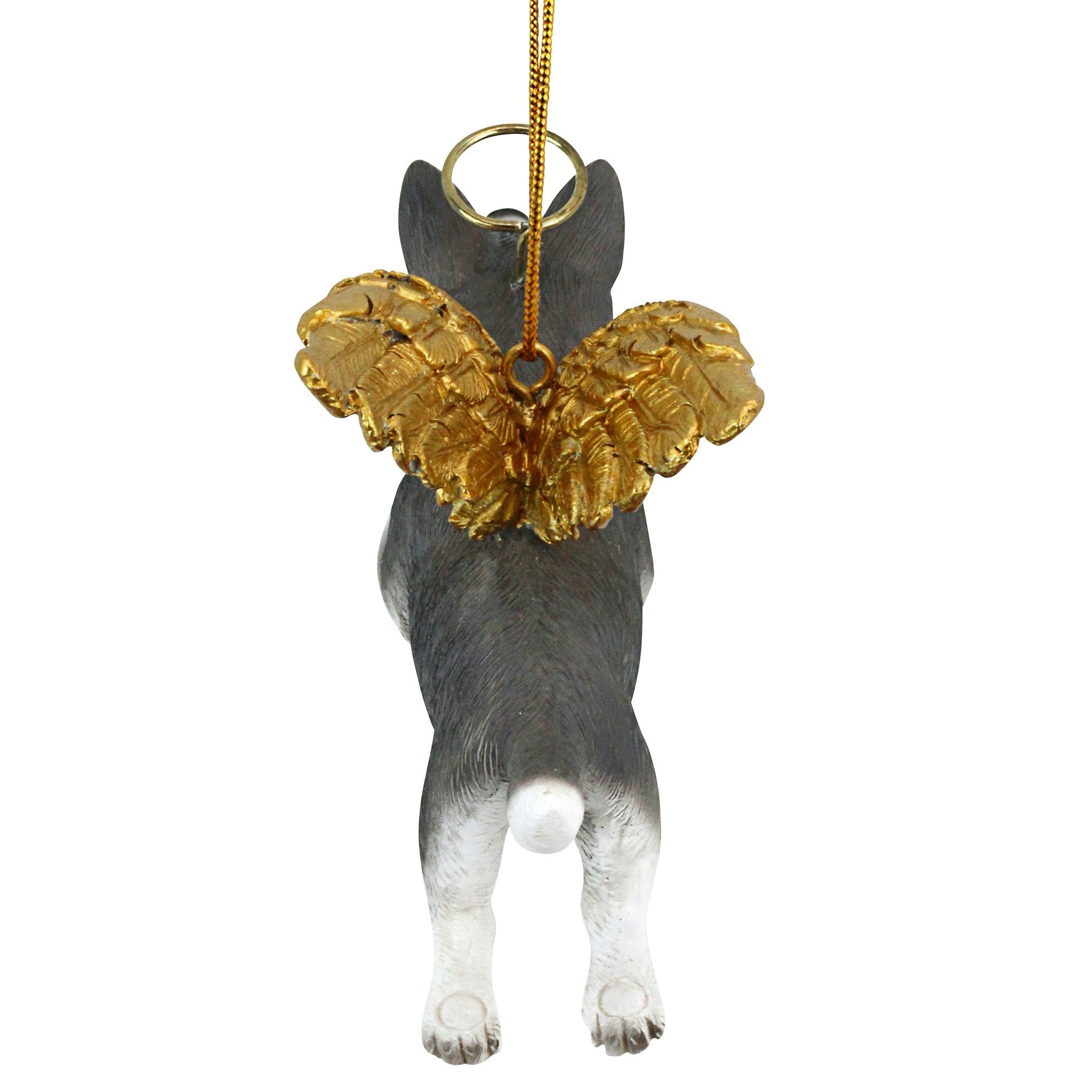 Honor the Pooch: Siberian Husky Holiday Dog Angel Ornament