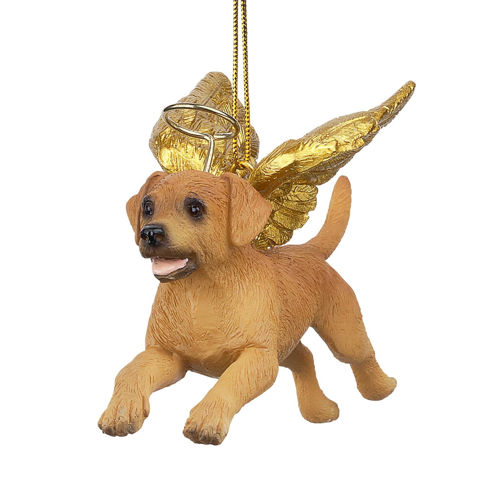 Honor the Pooch: Golden Retriever Holiday Dog Angel Ornament