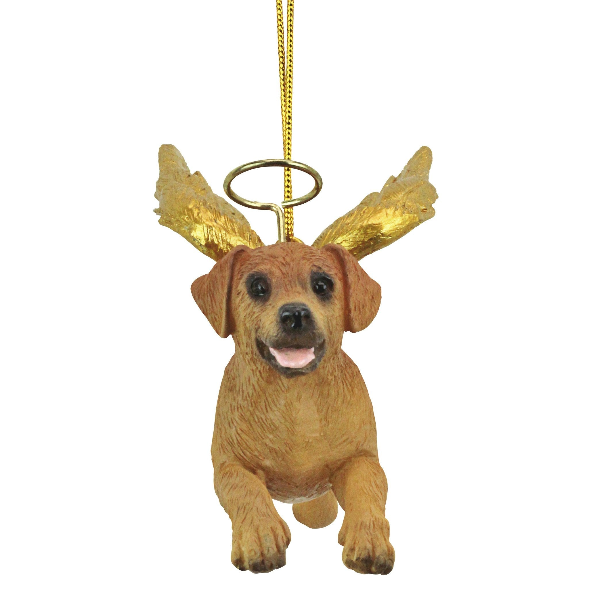 Honor the Pooch: Golden Retriever Holiday Dog Angel Ornament