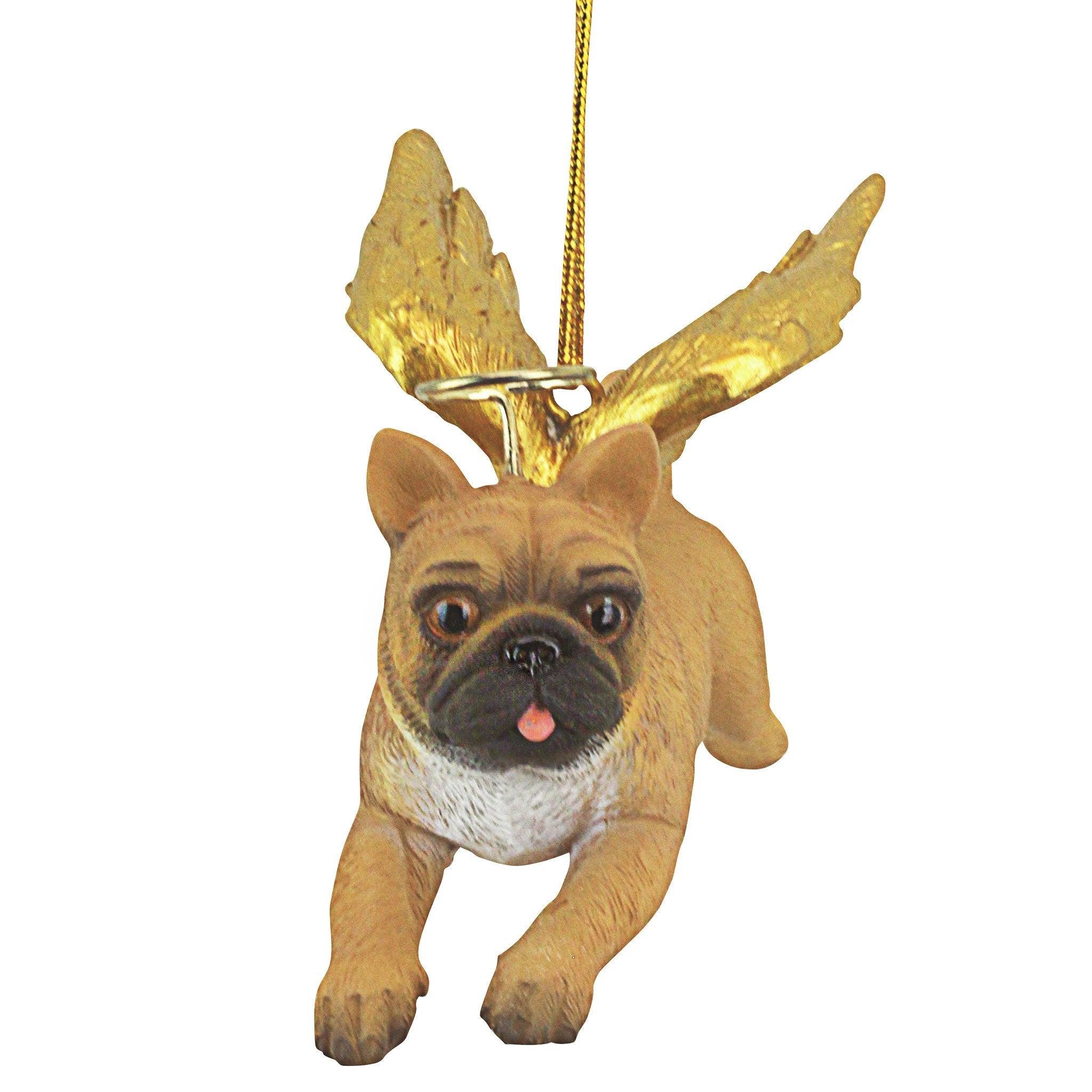 Honor the Pooch: Pug Holiday Dog Angel Ornament