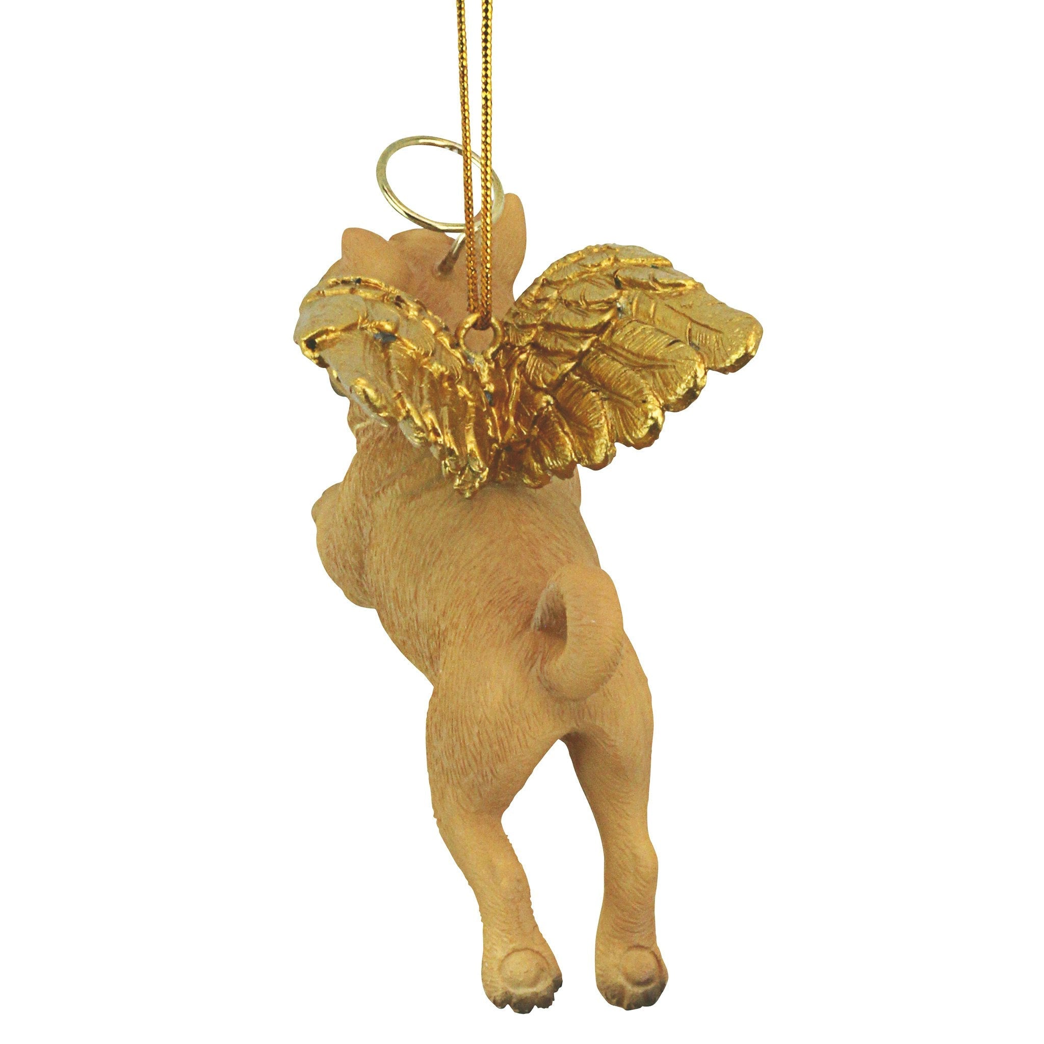 Honor the Pooch: Pug Holiday Dog Angel Ornament