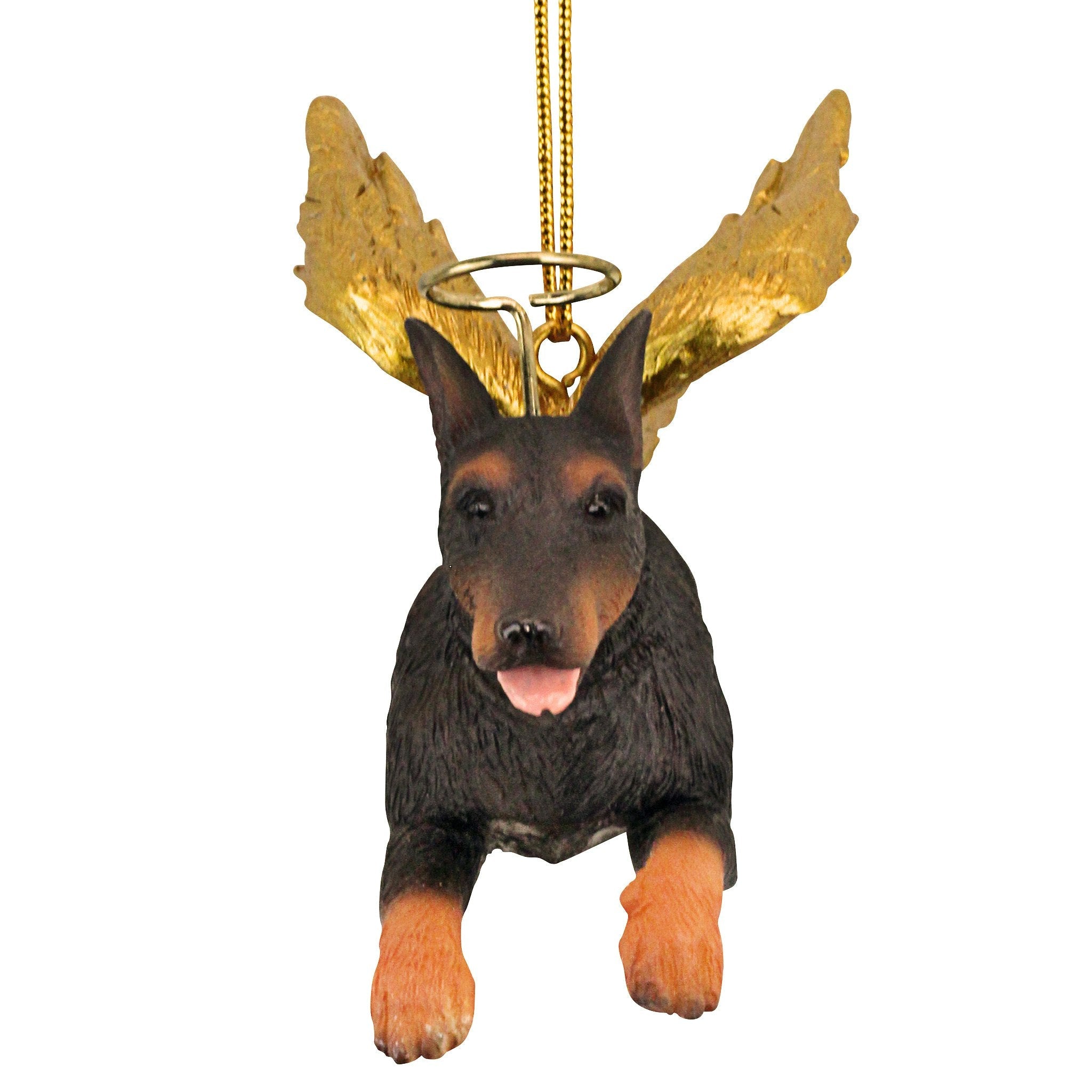 Honor the Pooch: Doberman Holiday Dog Angel Ornament