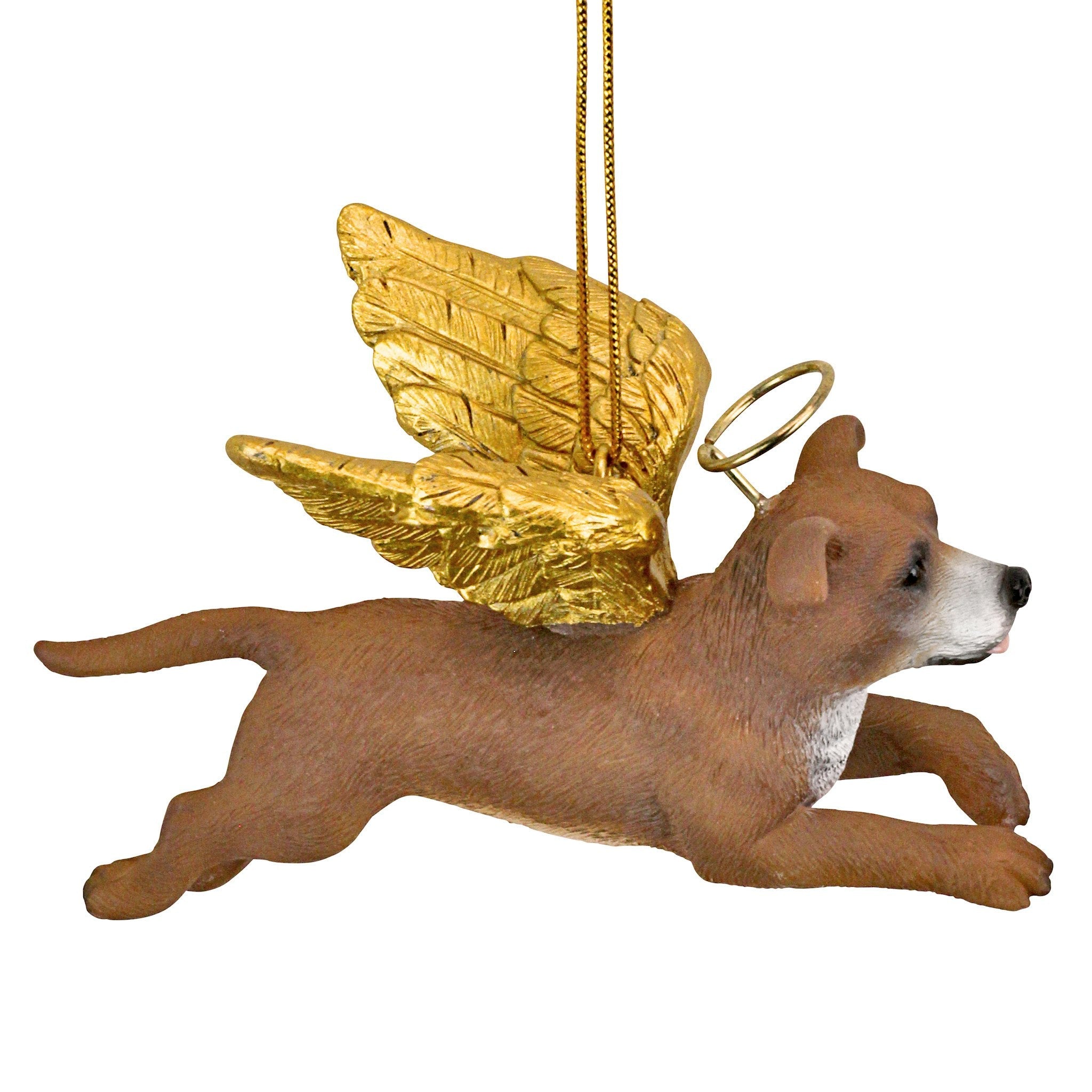 Honor the Pooch: Pit Bull Holiday Dog Angel Ornament