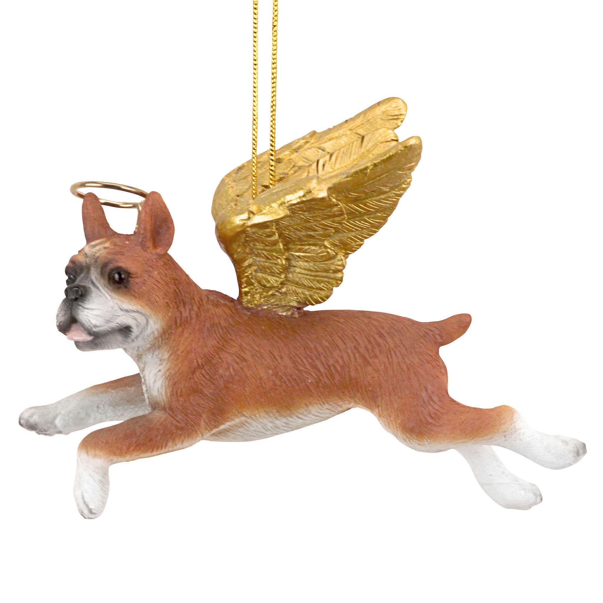 Honor the Pooch: Boxer Holiday Dog Angel Ornament