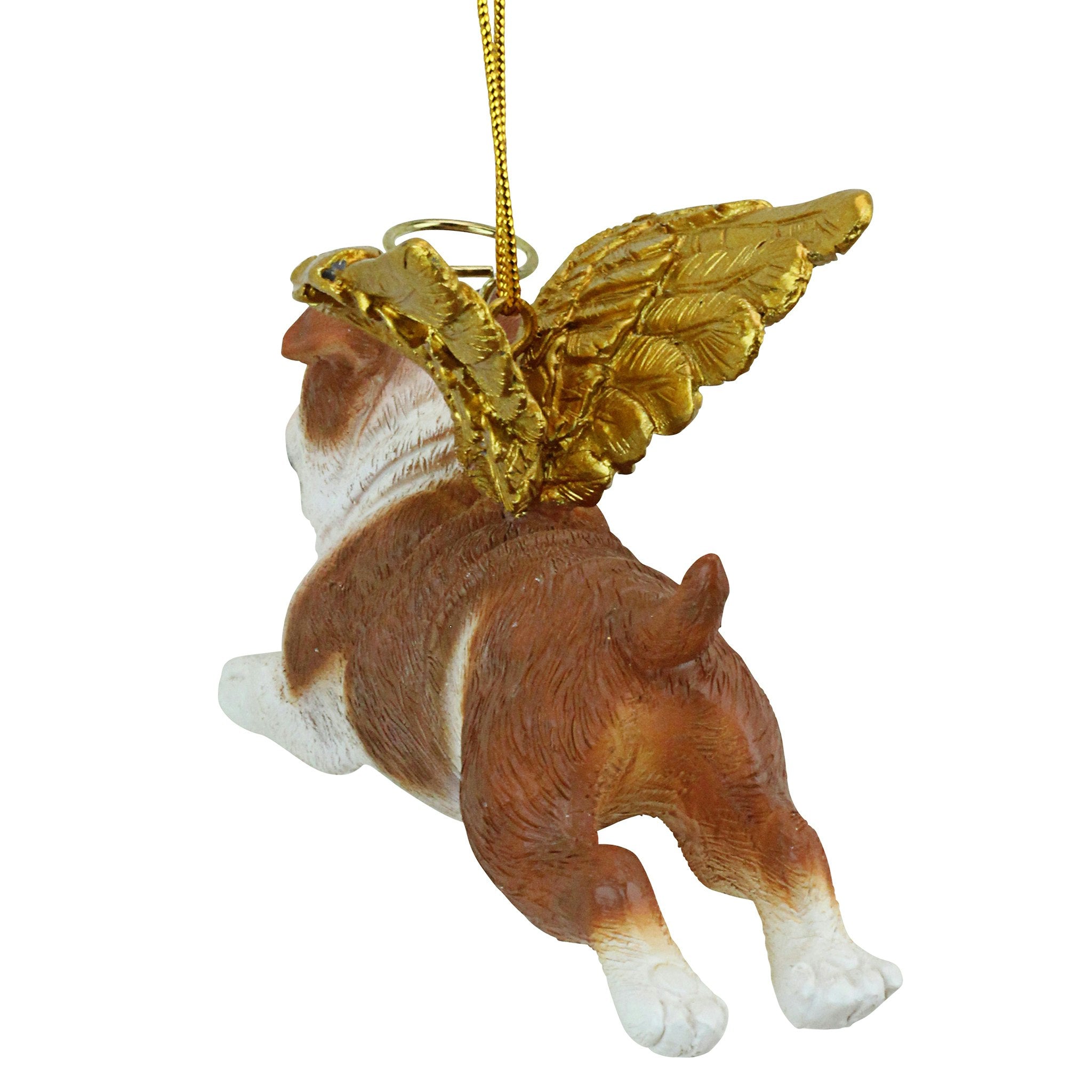 Honor the Pooch: Bulldog Holiday Dog Angel Ornament