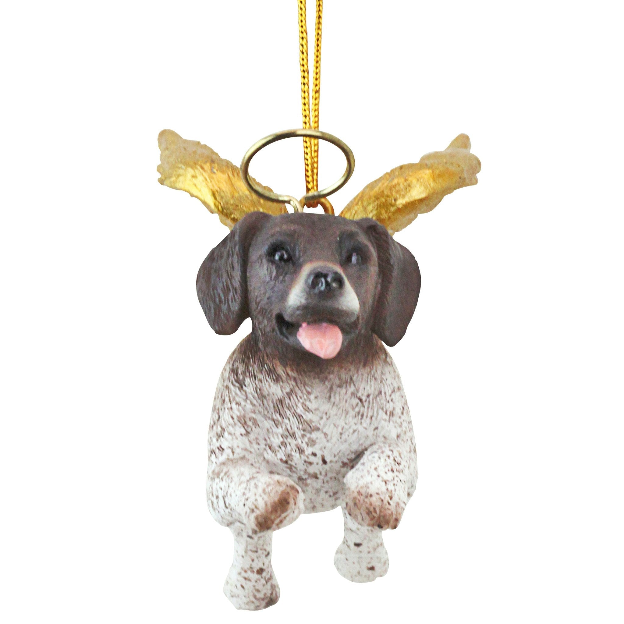 Honor the Pooch: Pointer Holiday Dog Angel Ornament