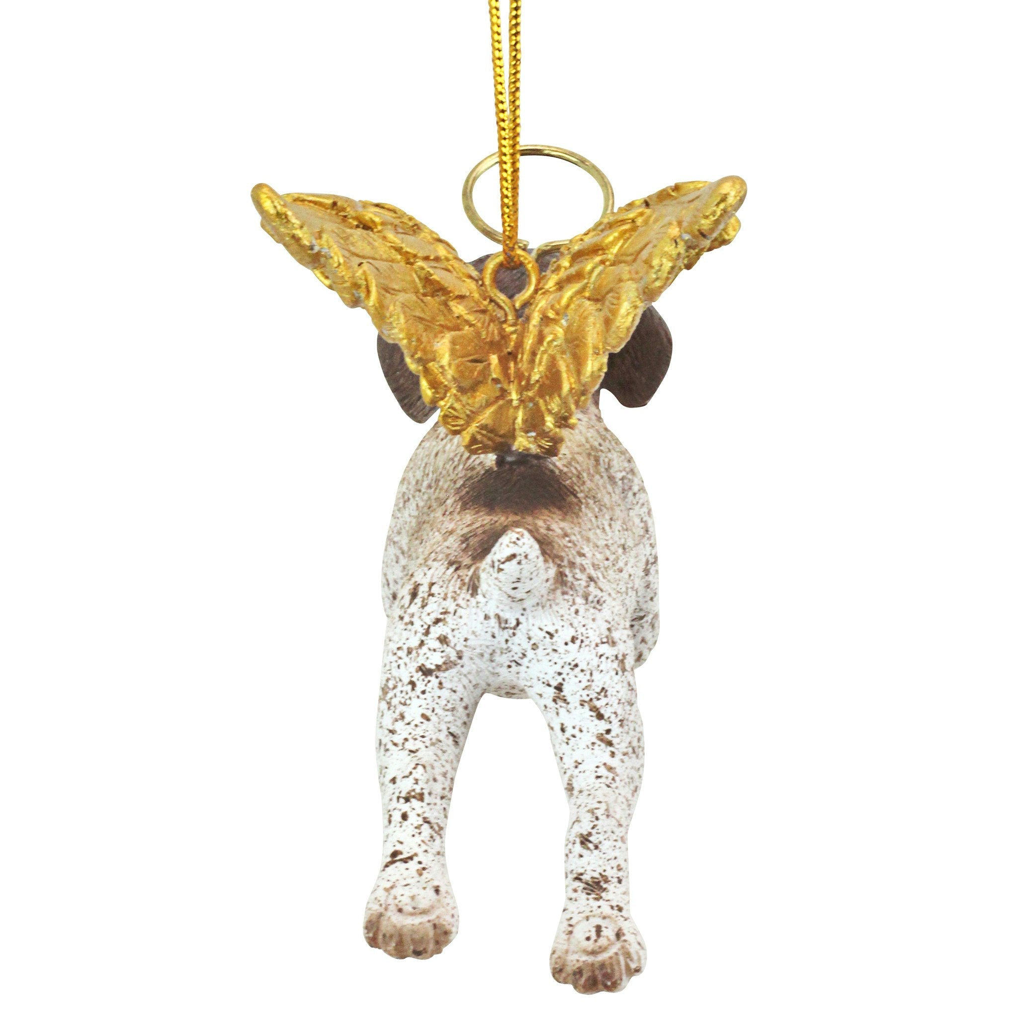 Honor the Pooch: Pointer Holiday Dog Angel Ornament