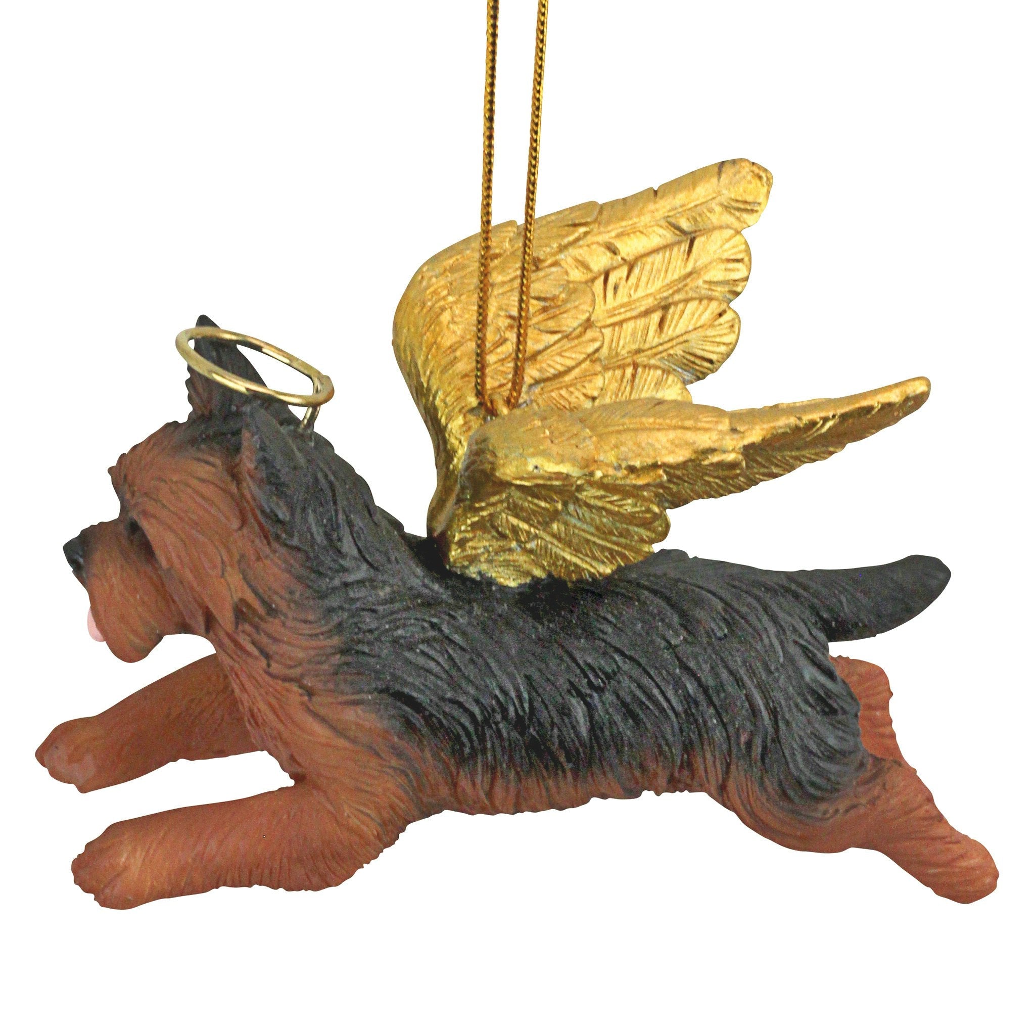 Honor the Pooch: Yorkie Holiday Dog Angel Ornament