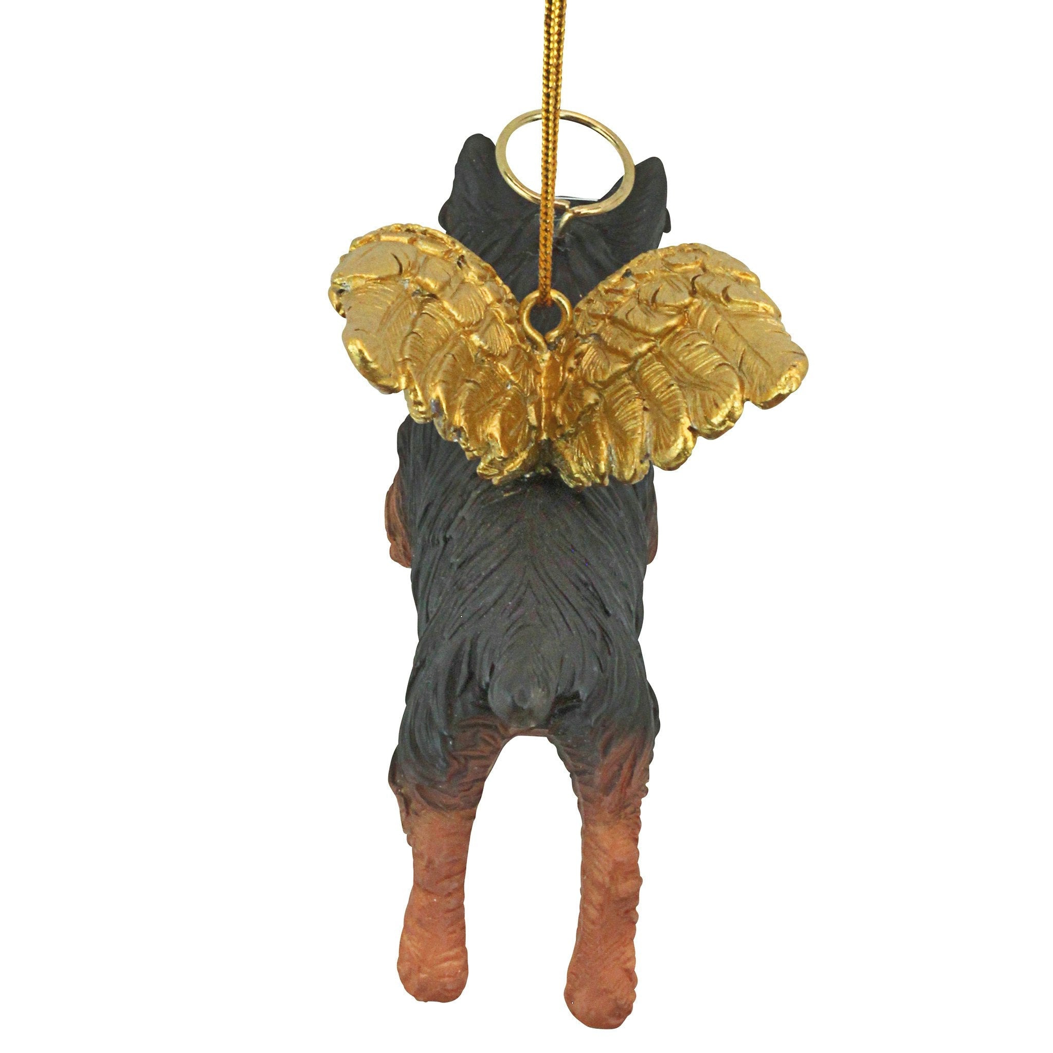 Honor the Pooch: Yorkie Holiday Dog Angel Ornament