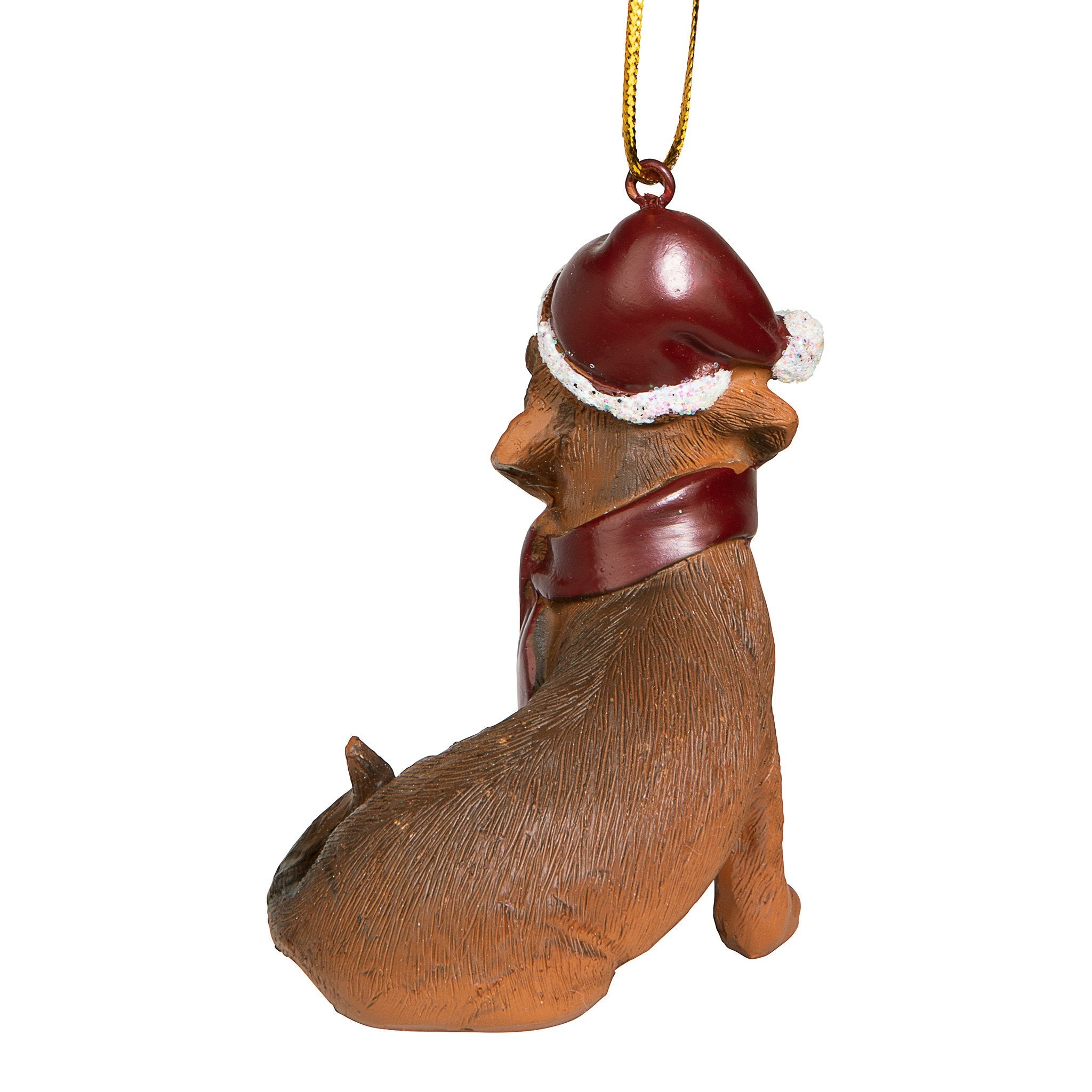 Dachshund Holiday Dog Ornament Sculpture