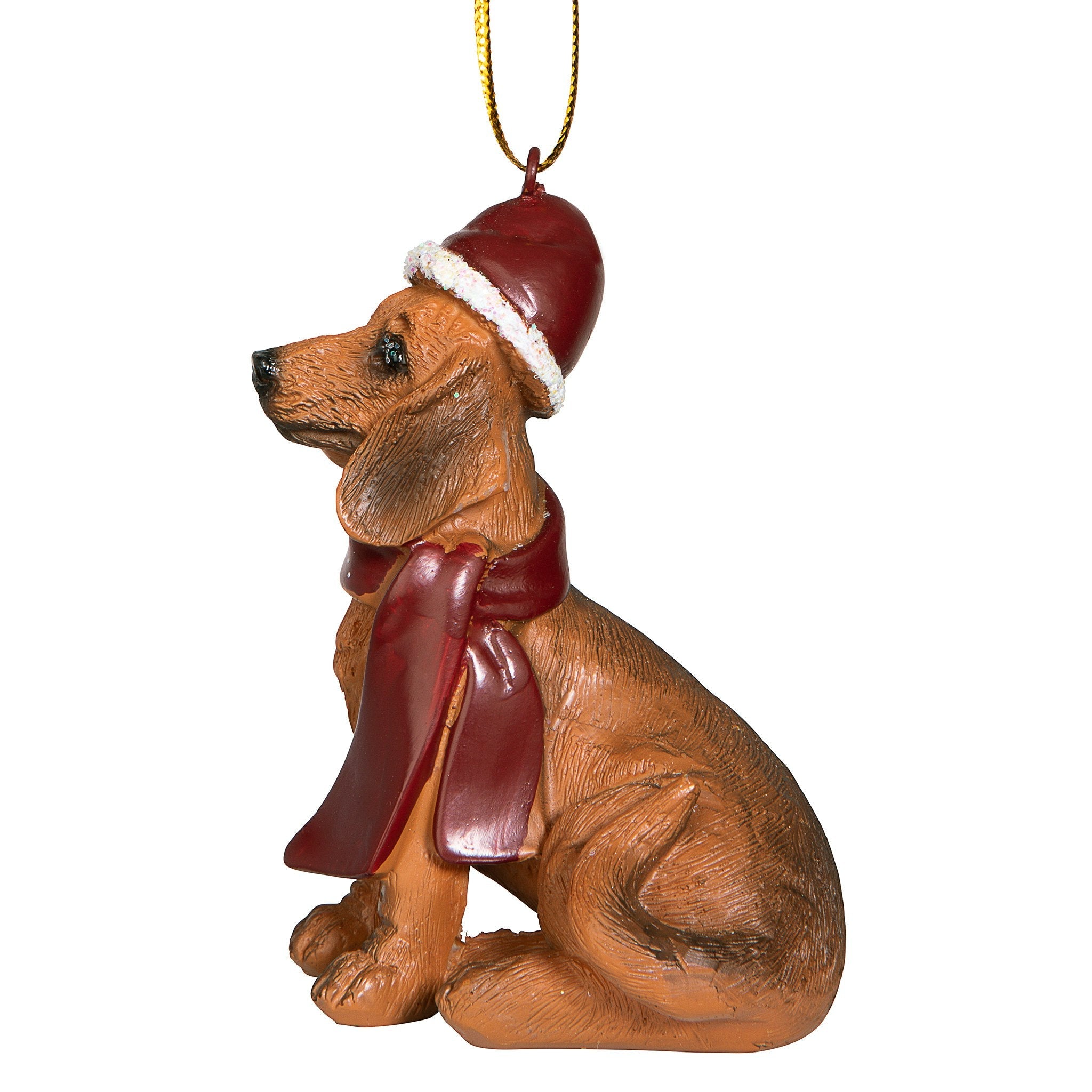 Dachshund Holiday Dog Ornament Sculpture