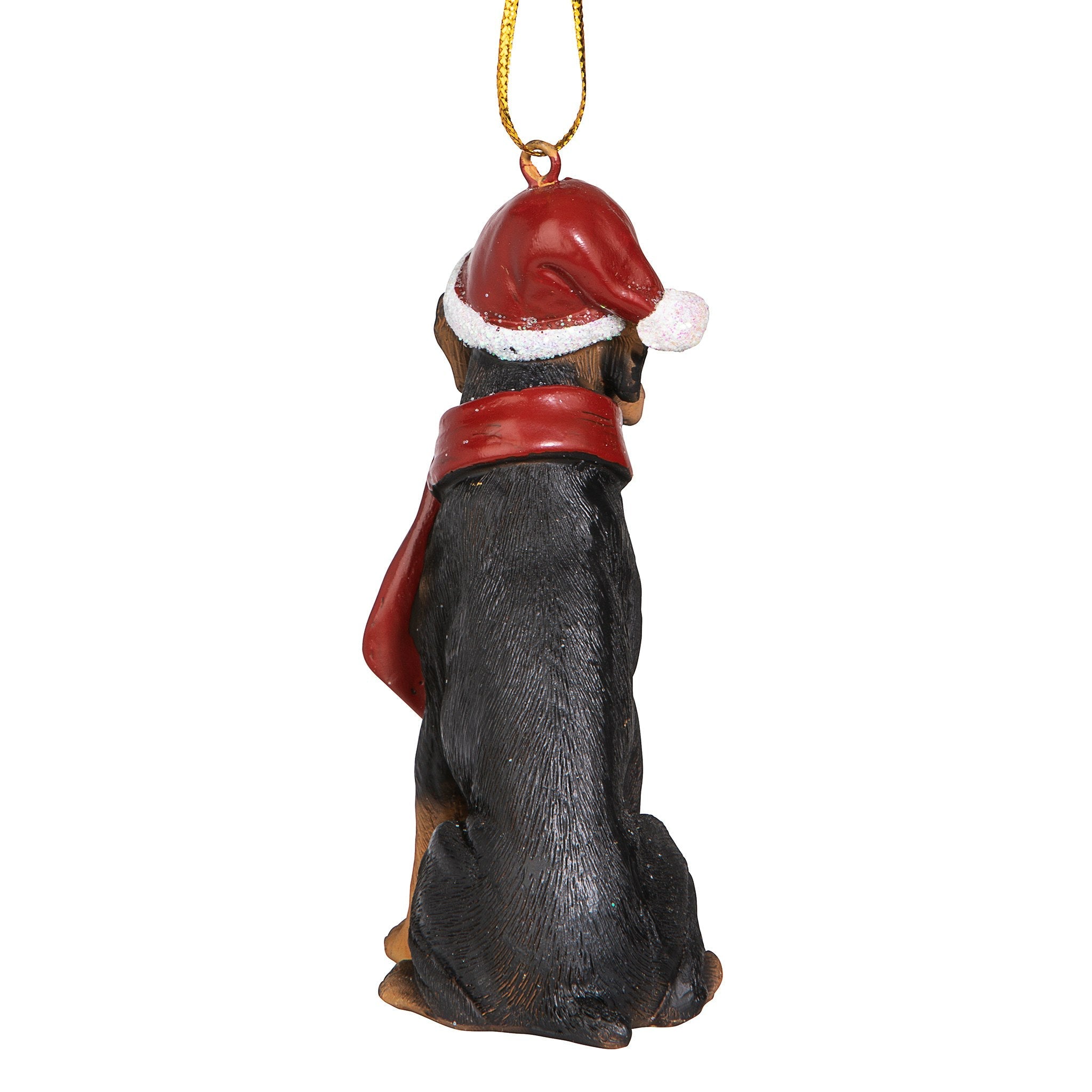 Doberman Pinscher Holiday Dog Ornament Sculpture