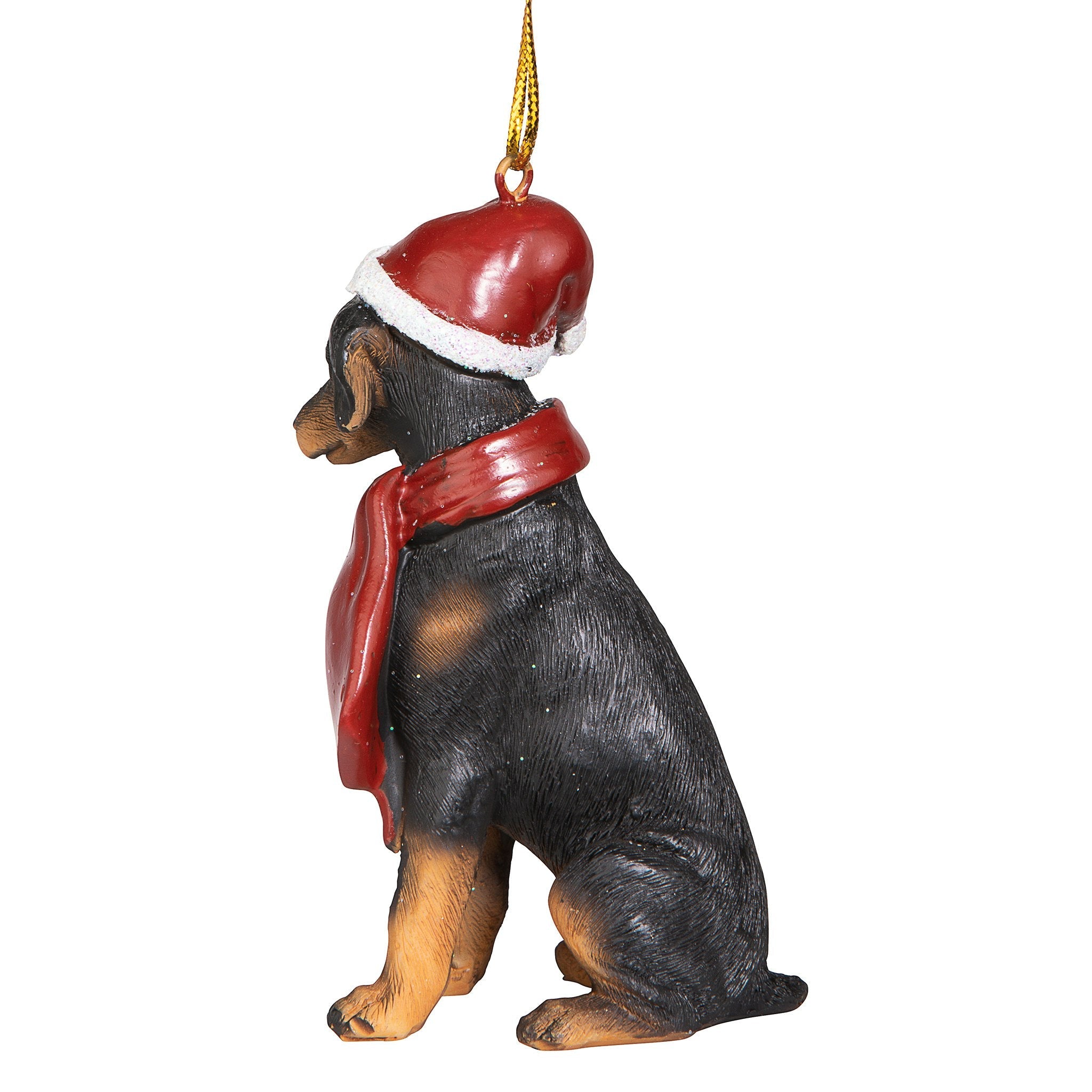 Doberman Pinscher Holiday Dog Ornament Sculpture