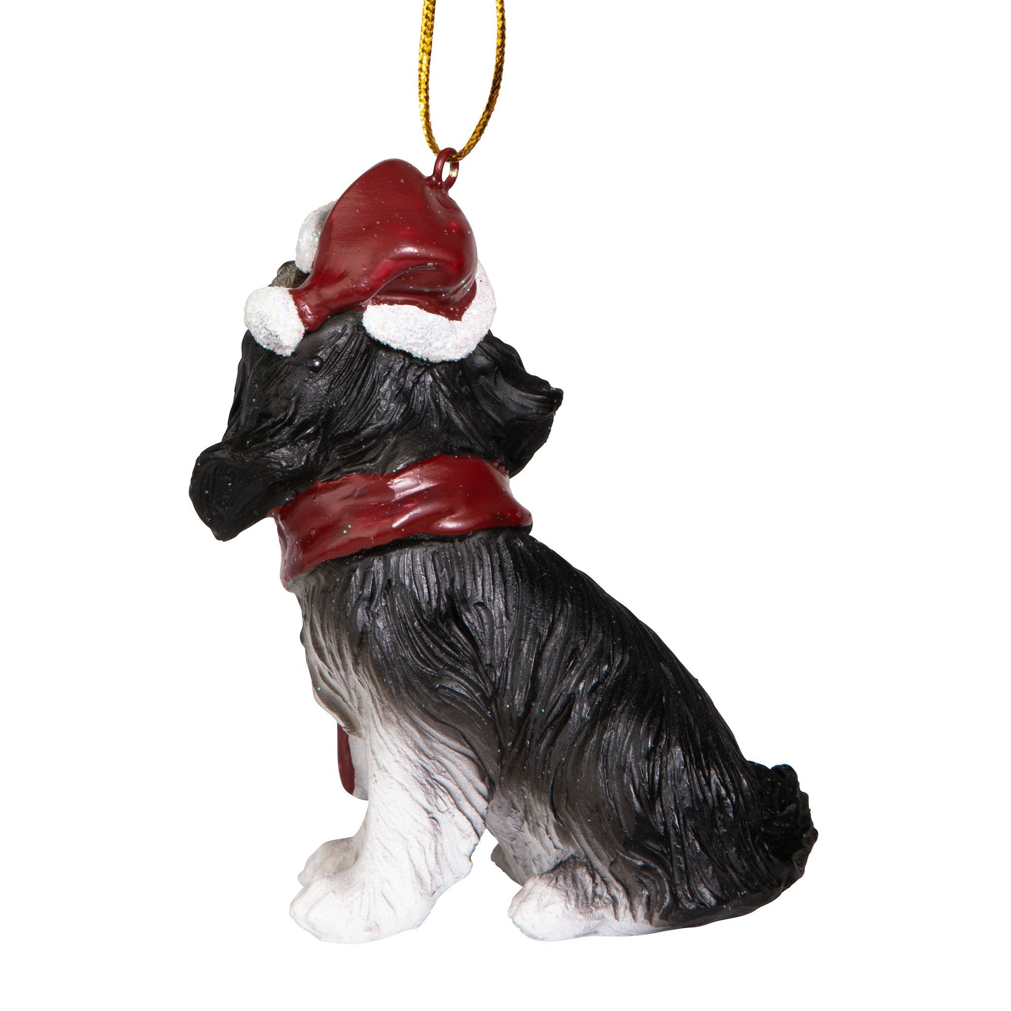 Cavalier King Charles Spaniel Holiday Dog Ornament Sculpture