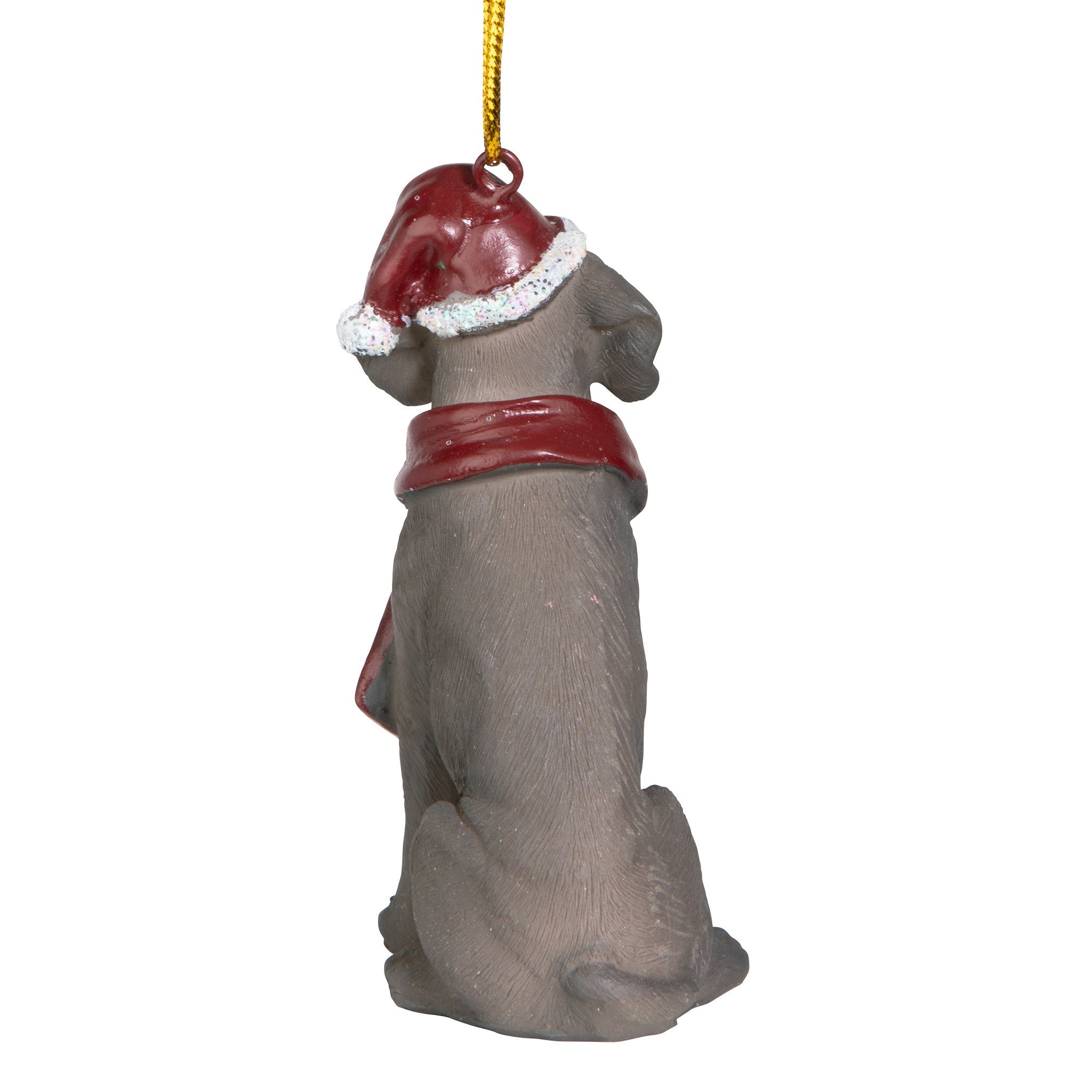 Weimaraner Holiday Dog Ornament Sculpture