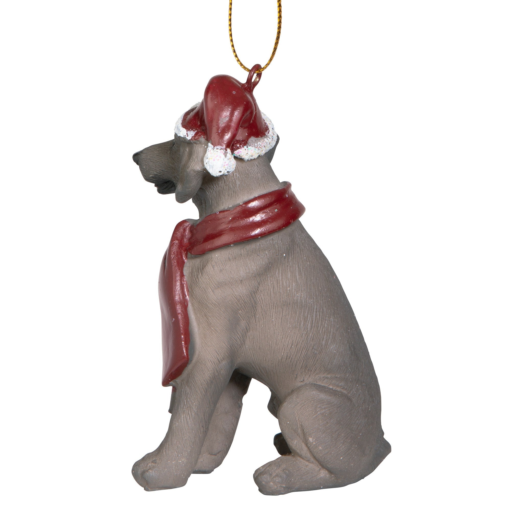 Weimaraner Holiday Dog Ornament Sculpture