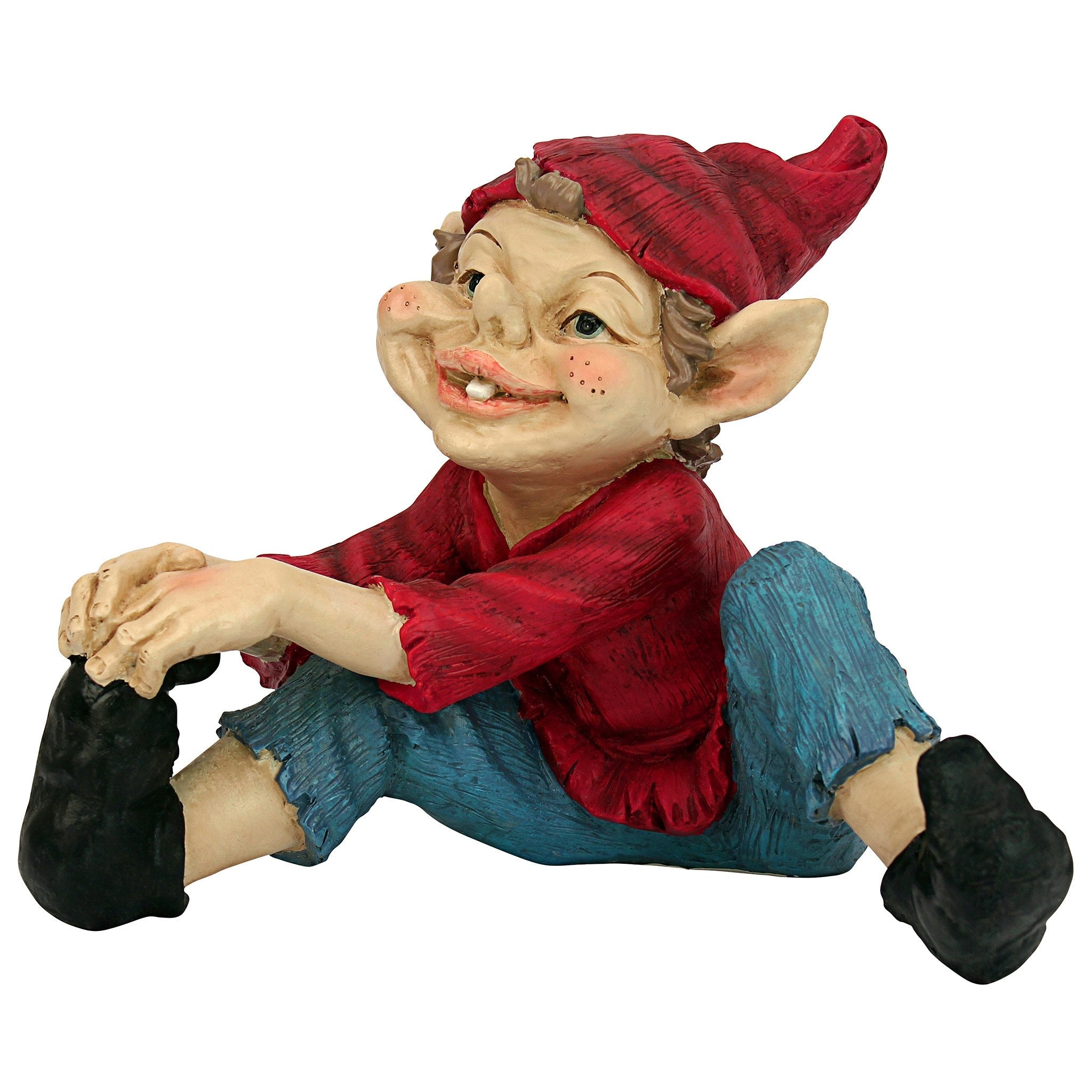 Eccentric Elf Garden Gnome Statue: Squeegee