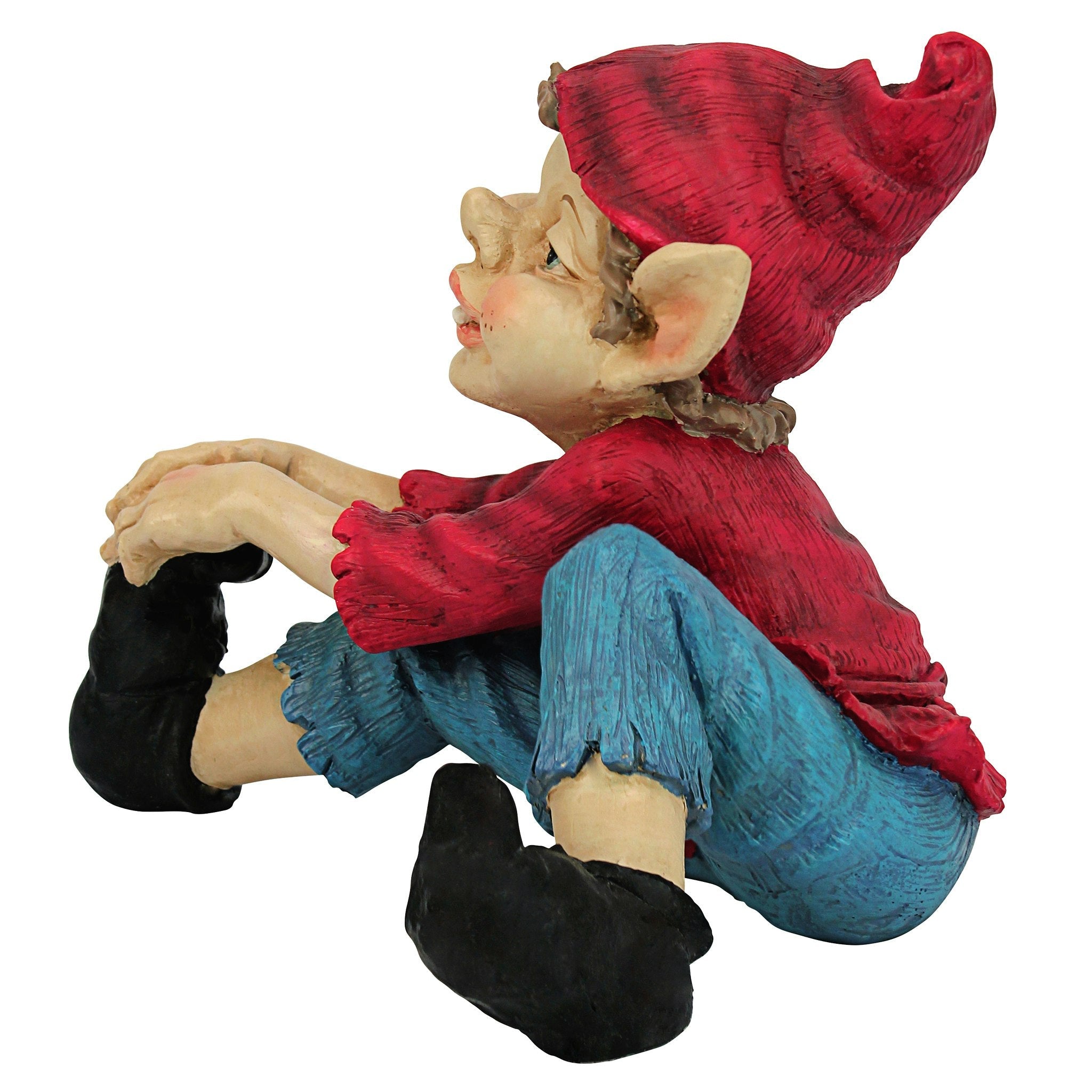 Eccentric Elf Garden Gnome Statue: Squeegee