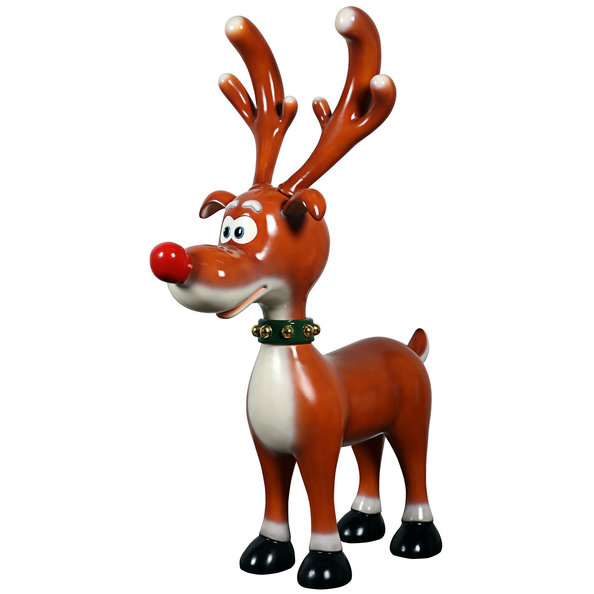 Jolly Holly, Santa's Red-Nosed Christmas Reindeer Statue