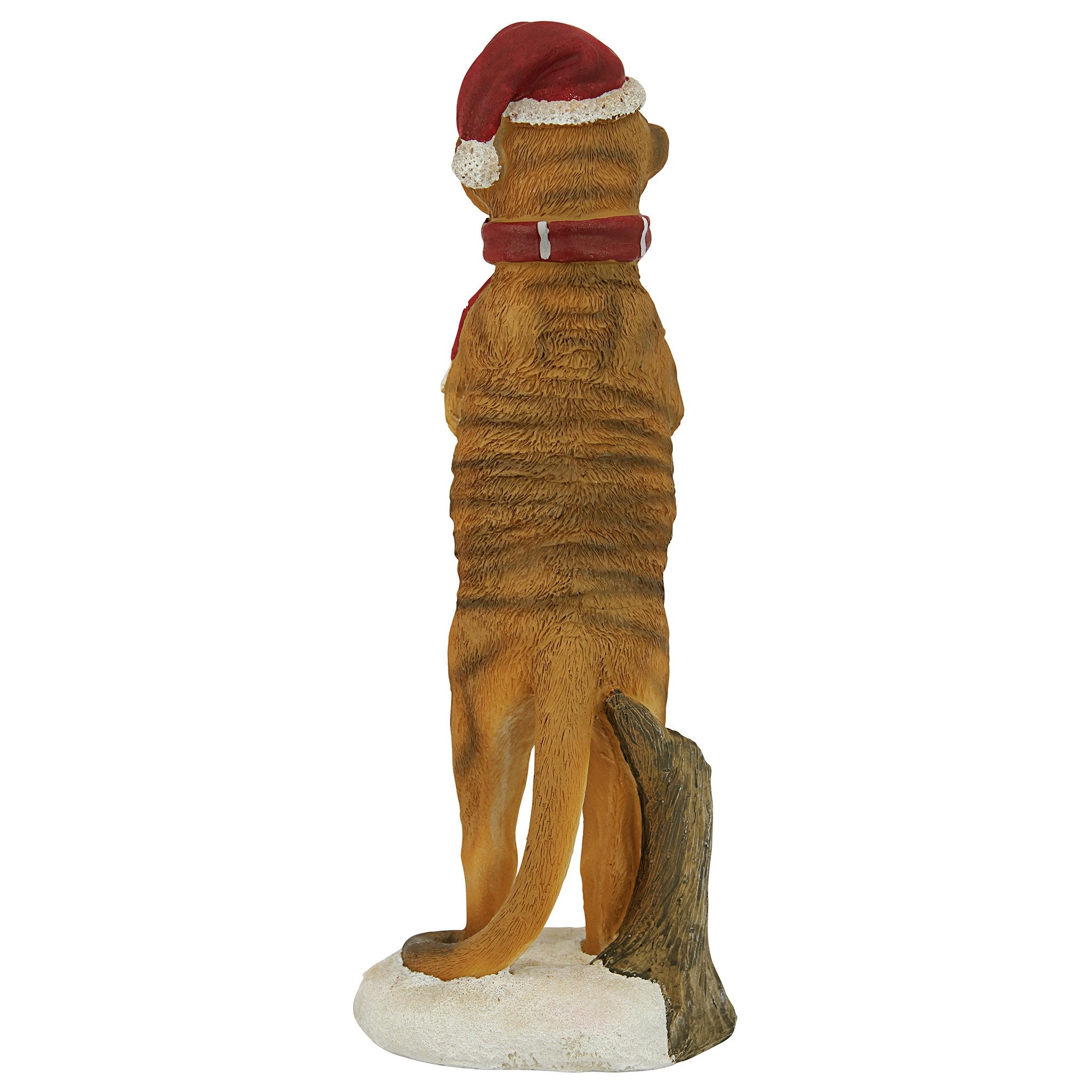 Merry Meerkat Holiday Greeter Statue: Set of Two