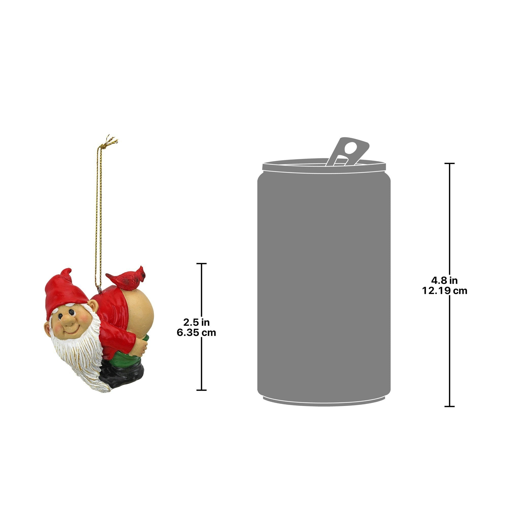 Loonie Moonie Gnome Holiday Ornament: Set of 3