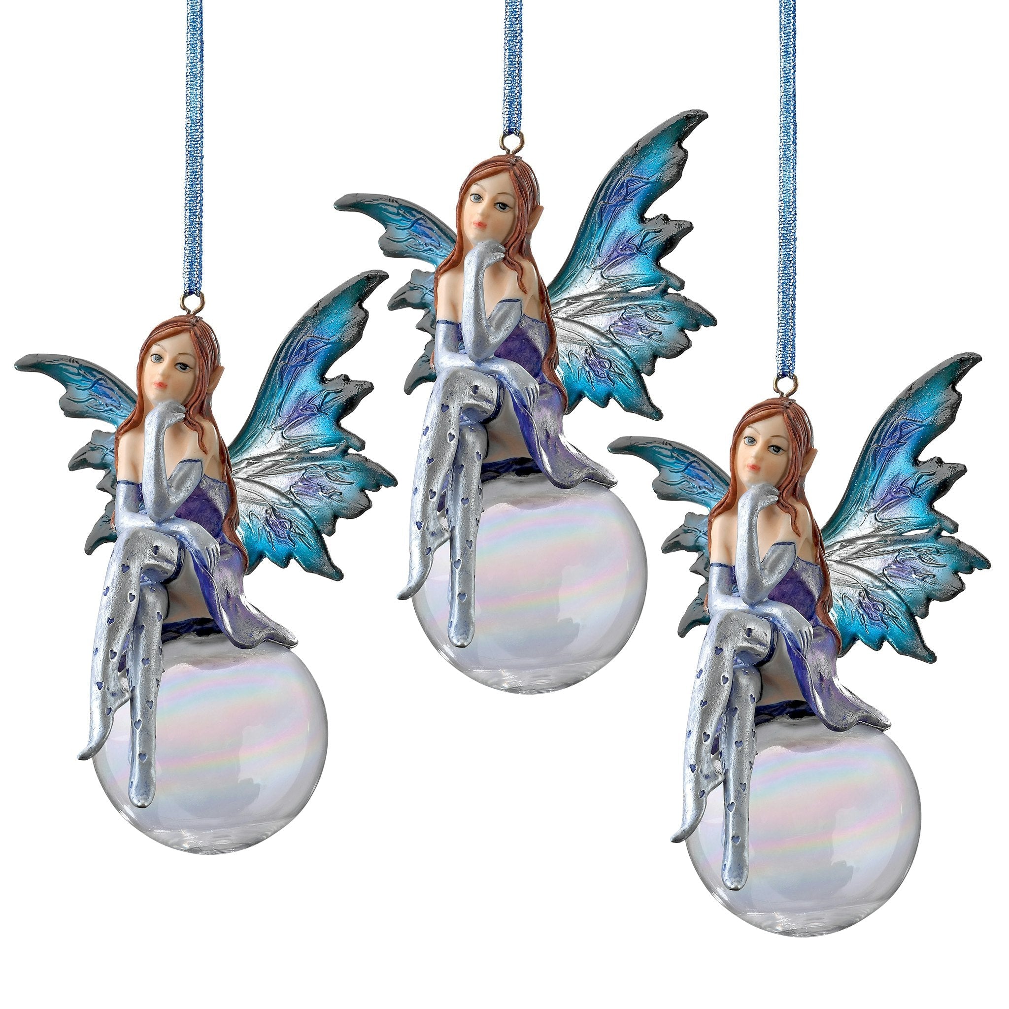 The Snow Fairy Goddess Holiday Ornament: Set of Three