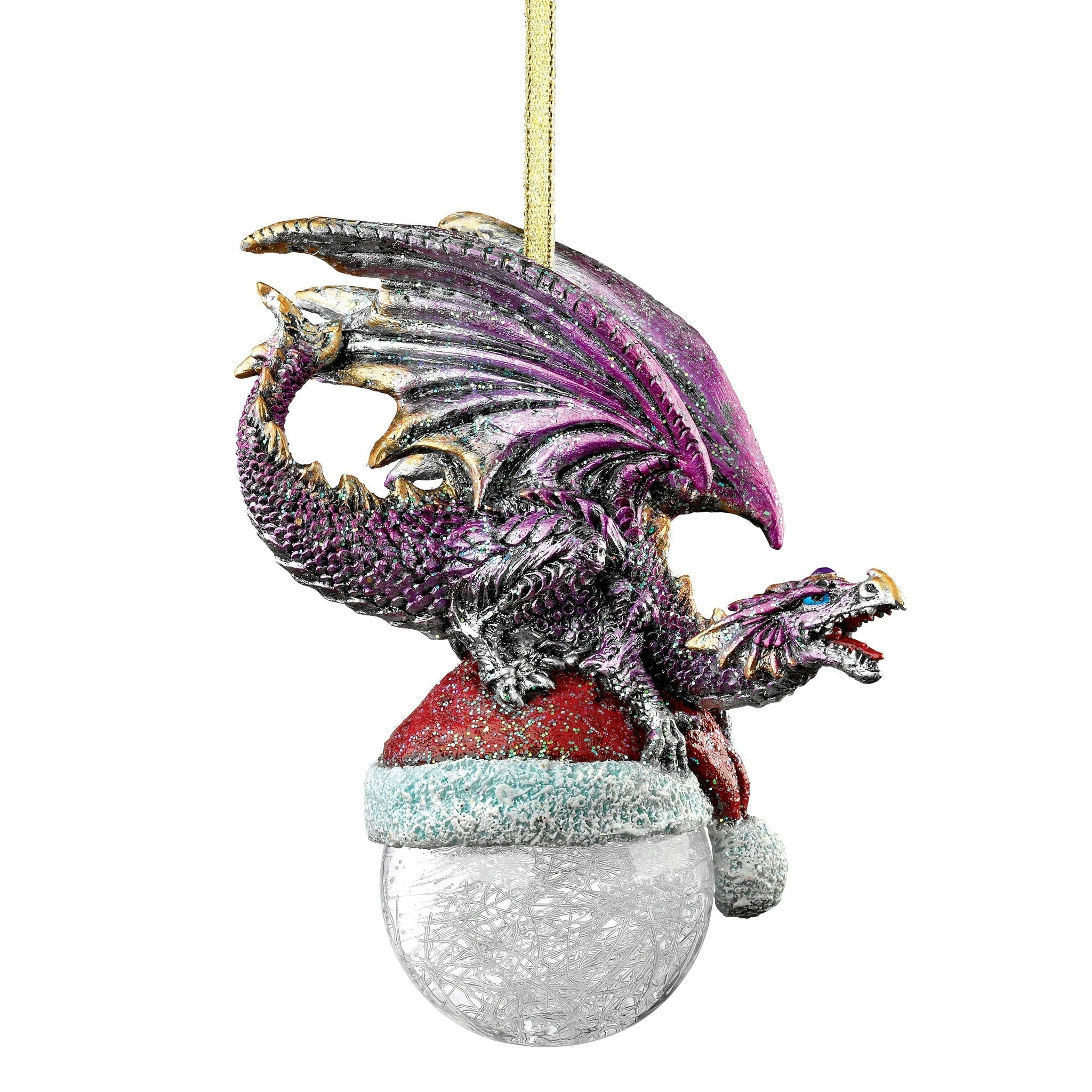 North Pole Dragon Holiday Ornament