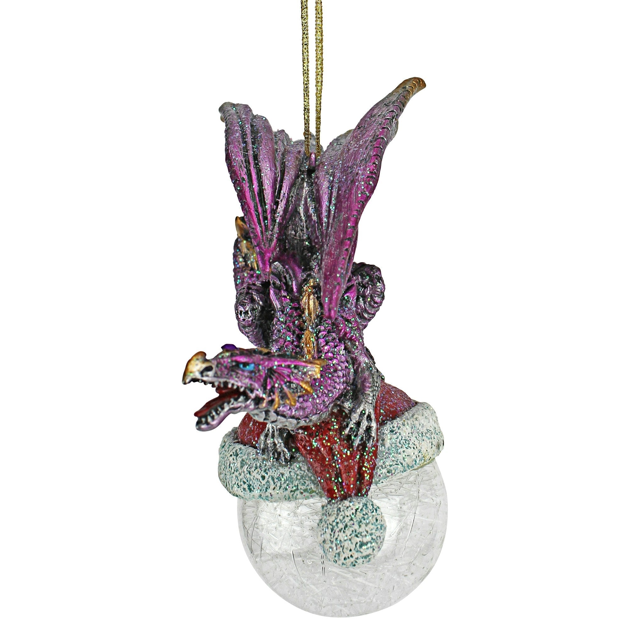 North Pole Dragon Holiday Ornament