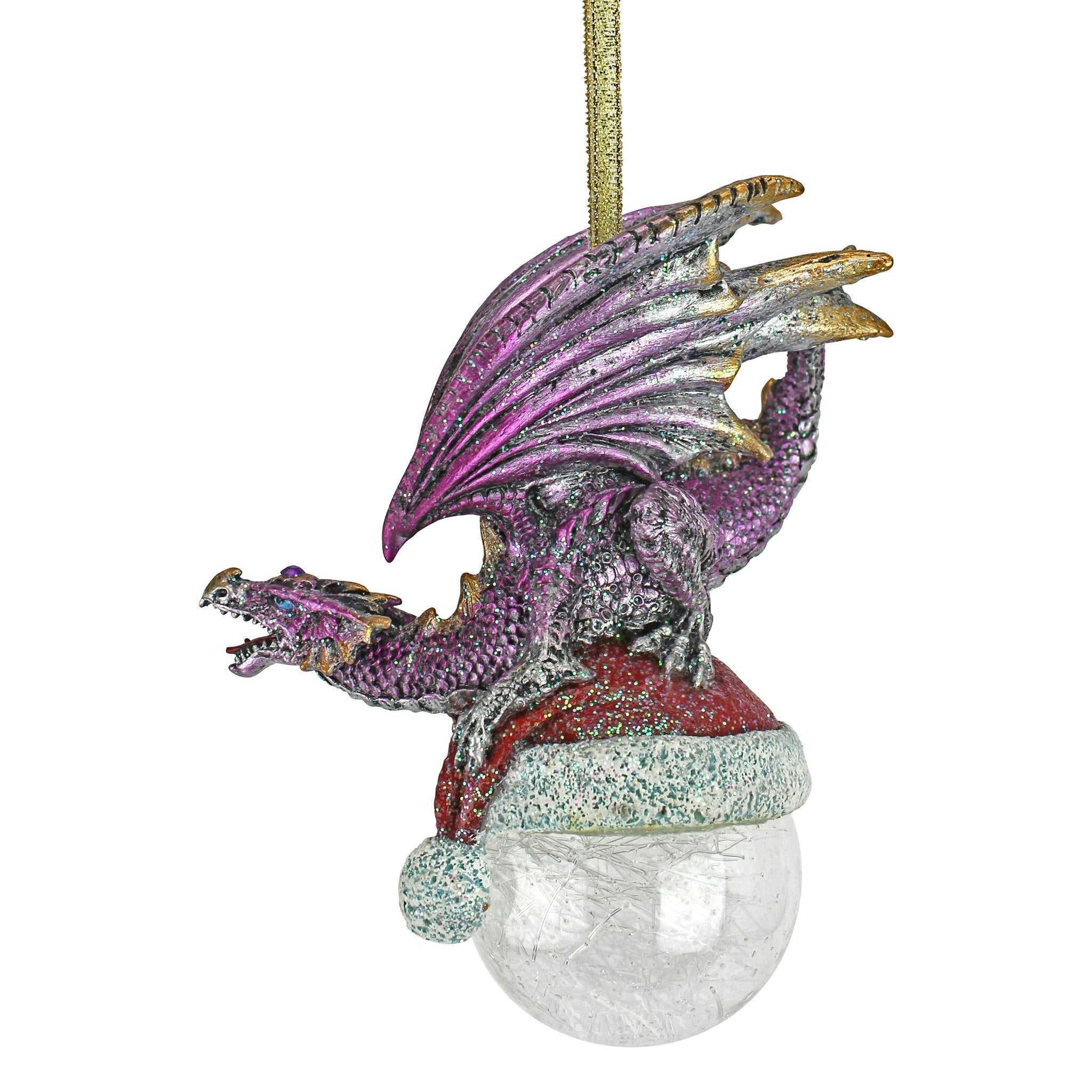 North Pole Dragon Holiday Ornament