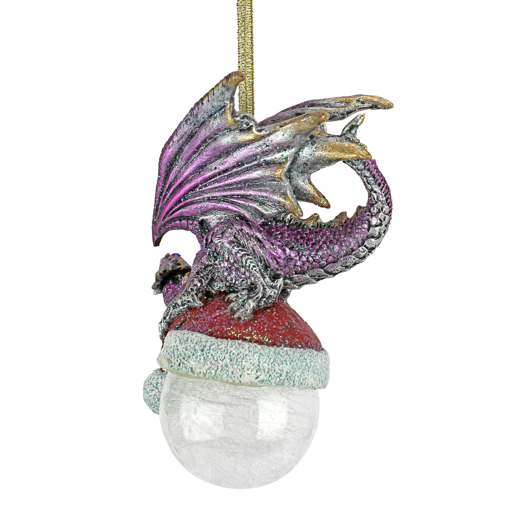 North Pole Dragon Holiday Ornament