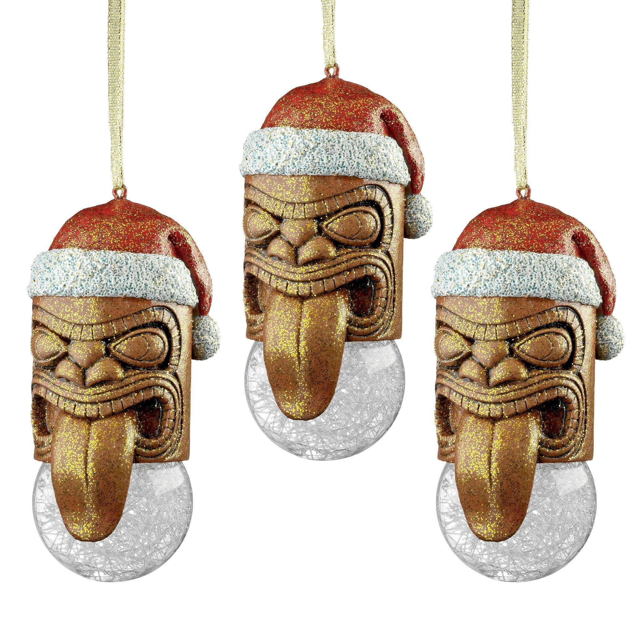 Lono Tiki South Seas Holiday Ornament: Set of Three